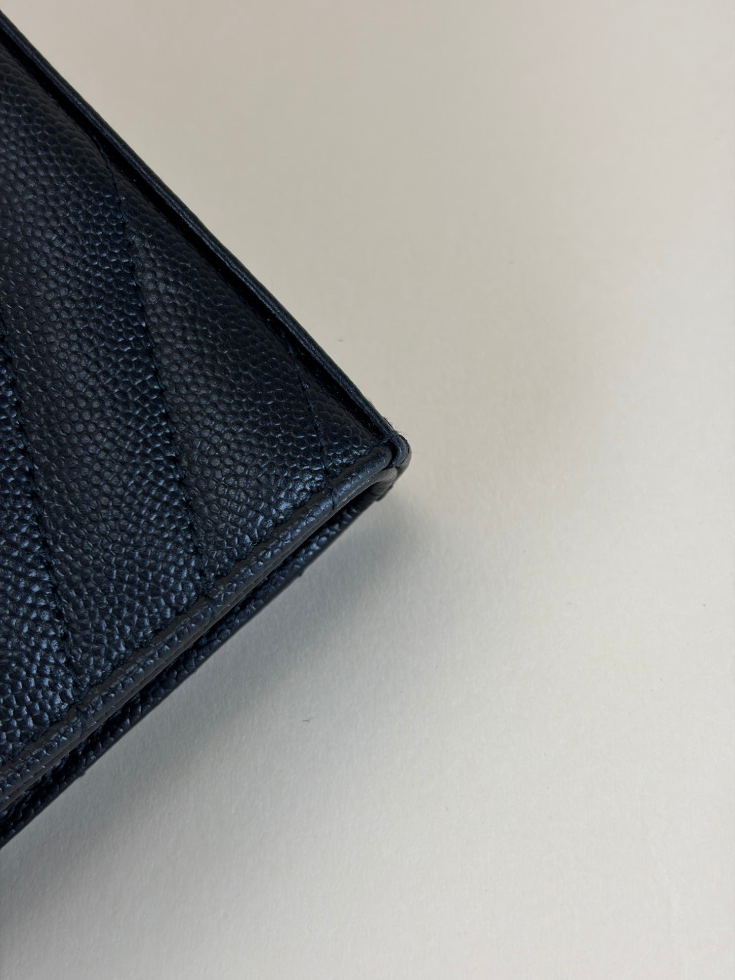 YSL Black Classic Cassandre Wallet On Chain