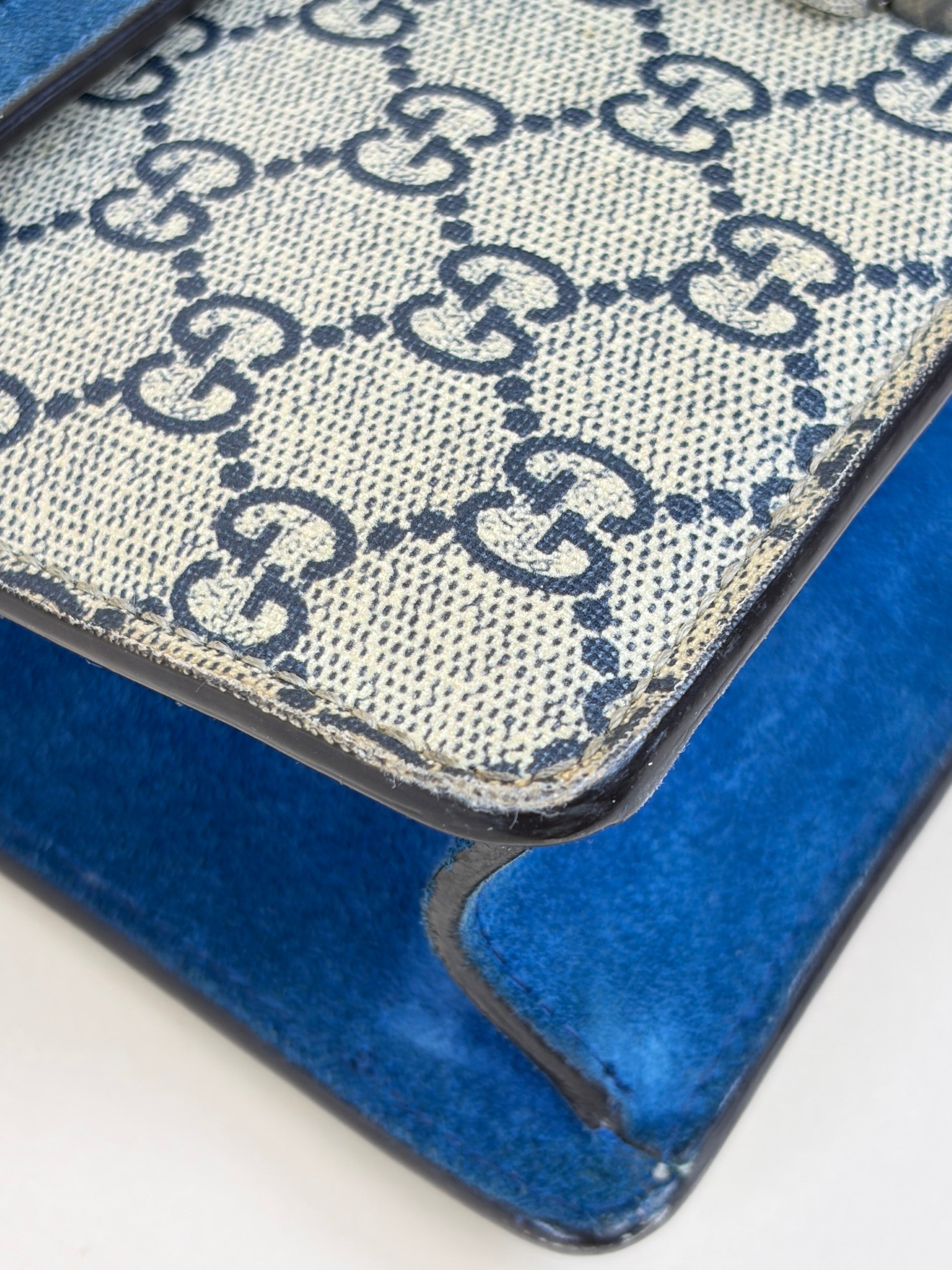 Gucci gg supreme monogram blue florad Dionysus mini