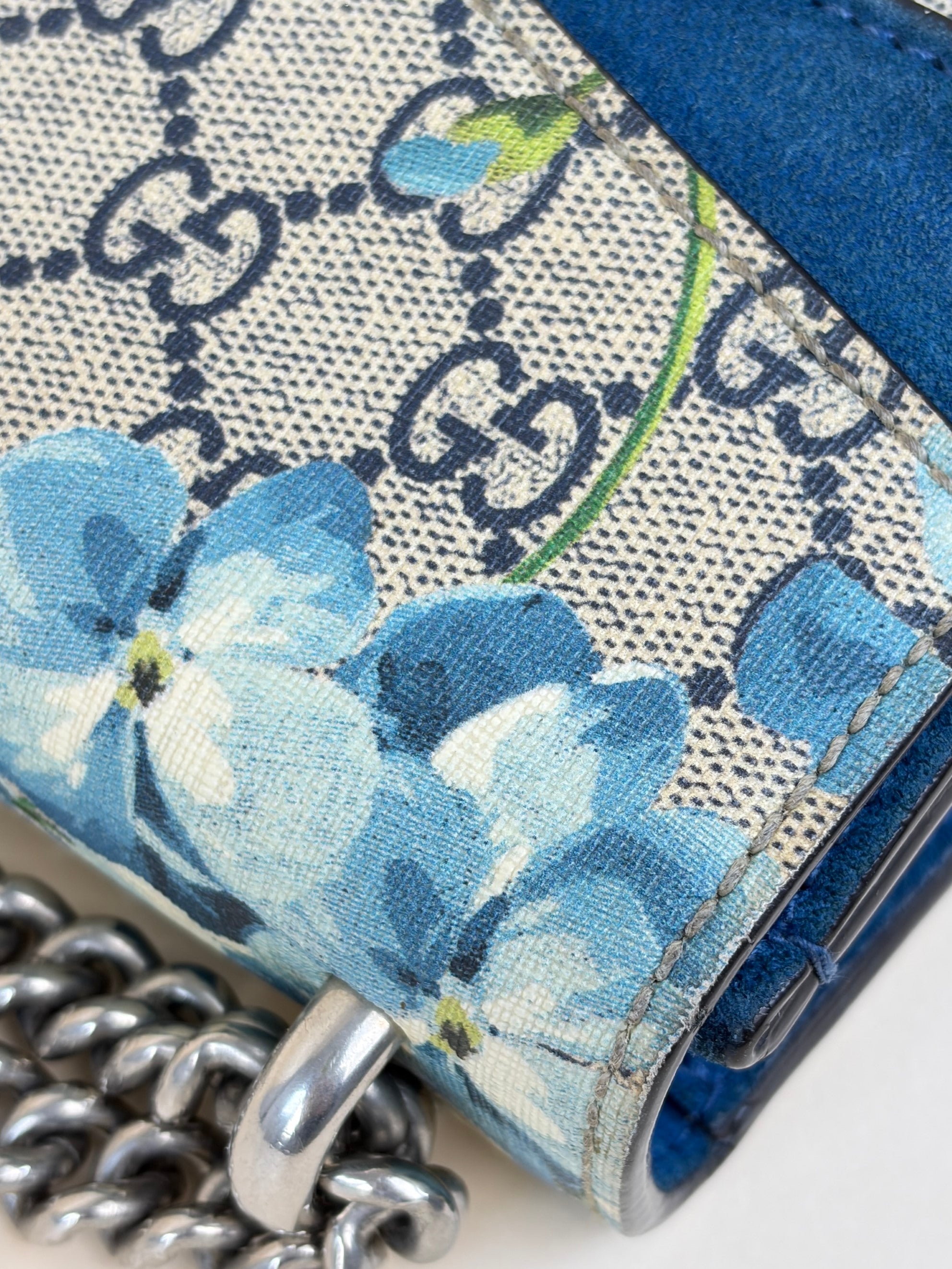 Gucci gg supreme monogram blue florad Dionysus mini