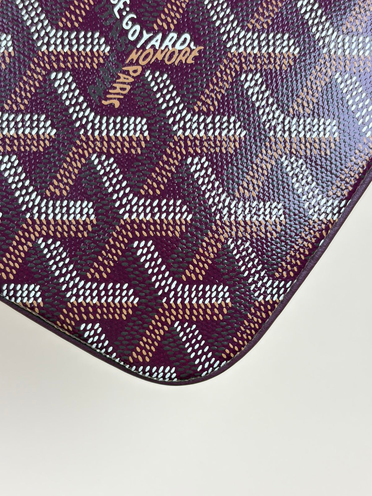 Goyard euro Burgandy go yardine senat mm pouch
