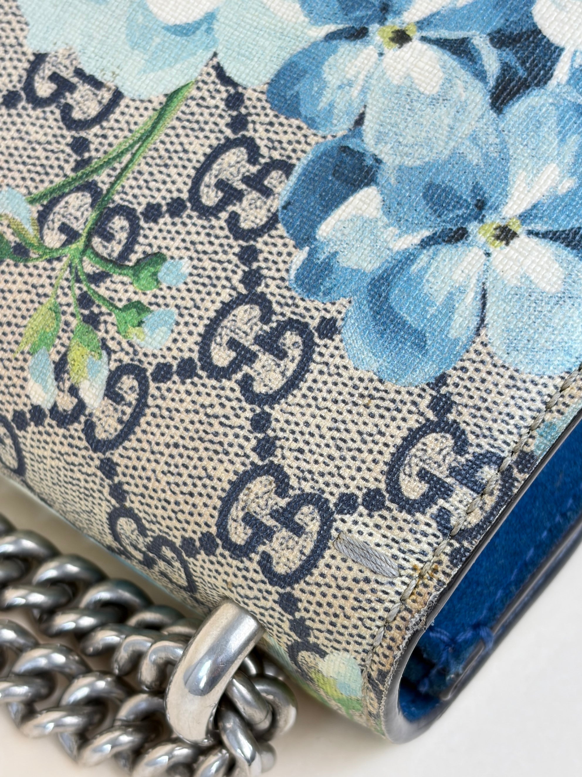 Gucci gg supreme monogram blue florad Dionysus mini