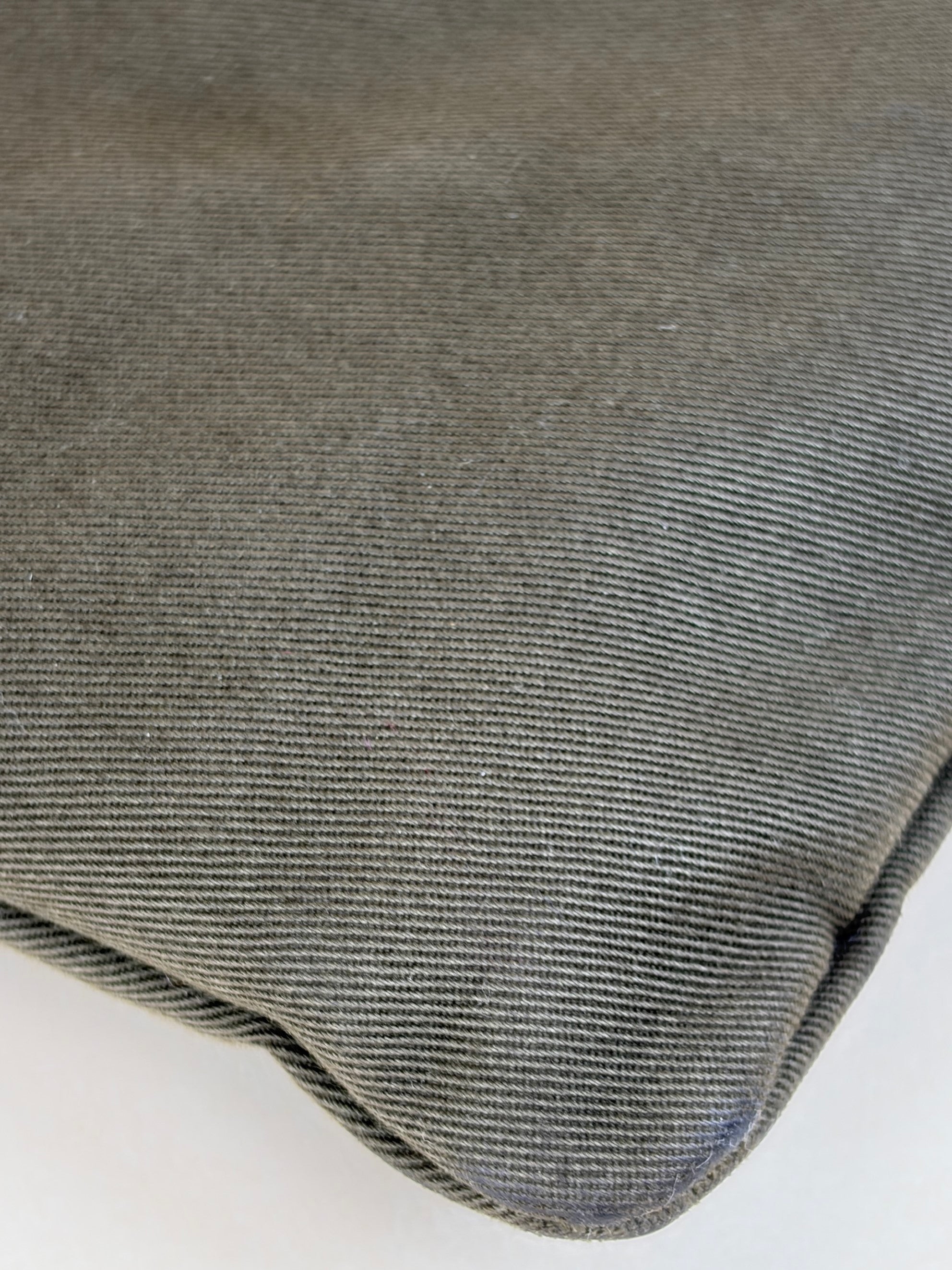 yel olive canvas rive gauche zipped pouch