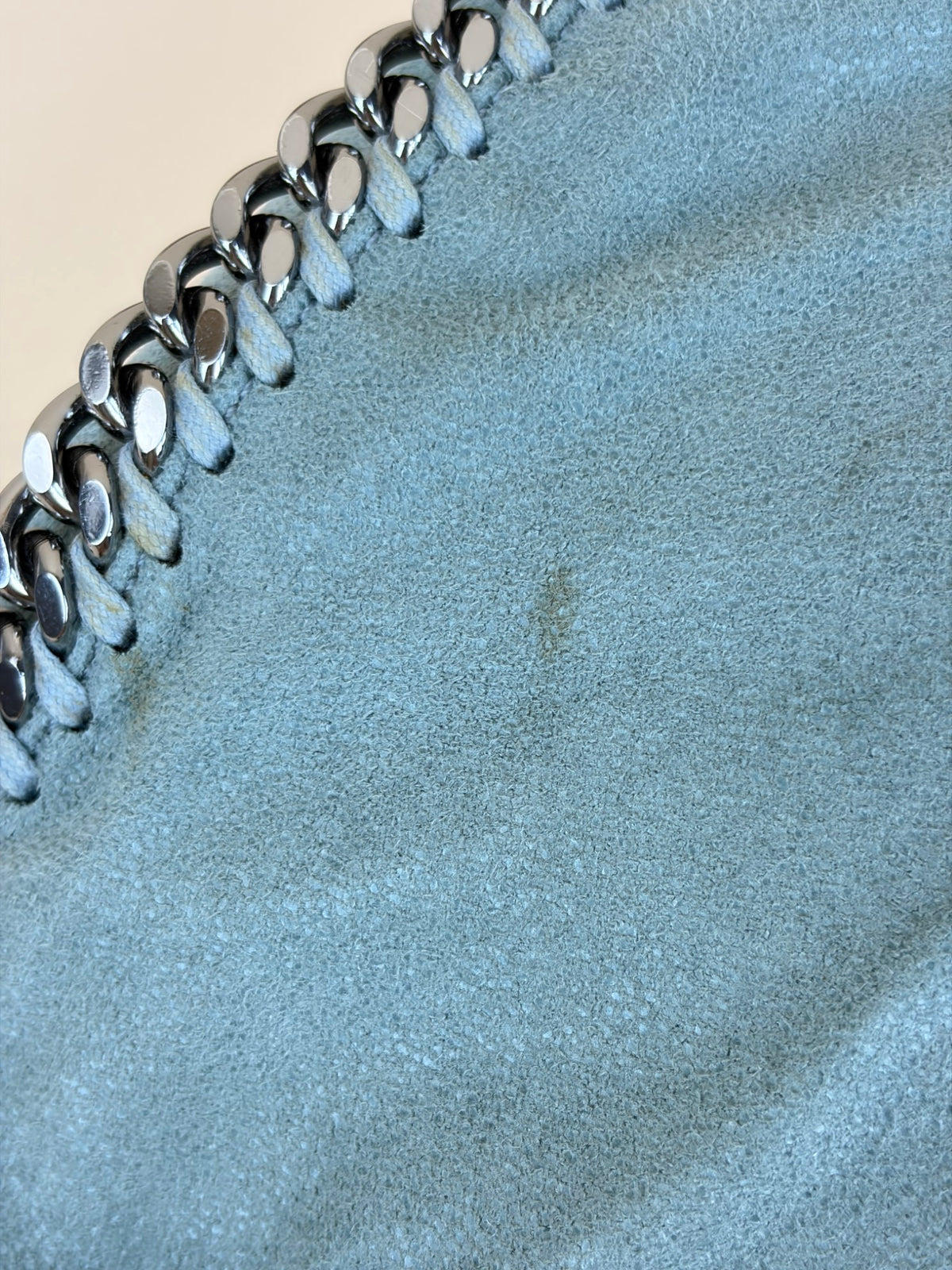 Stella Mccartney light blue Falabella mini tote bag