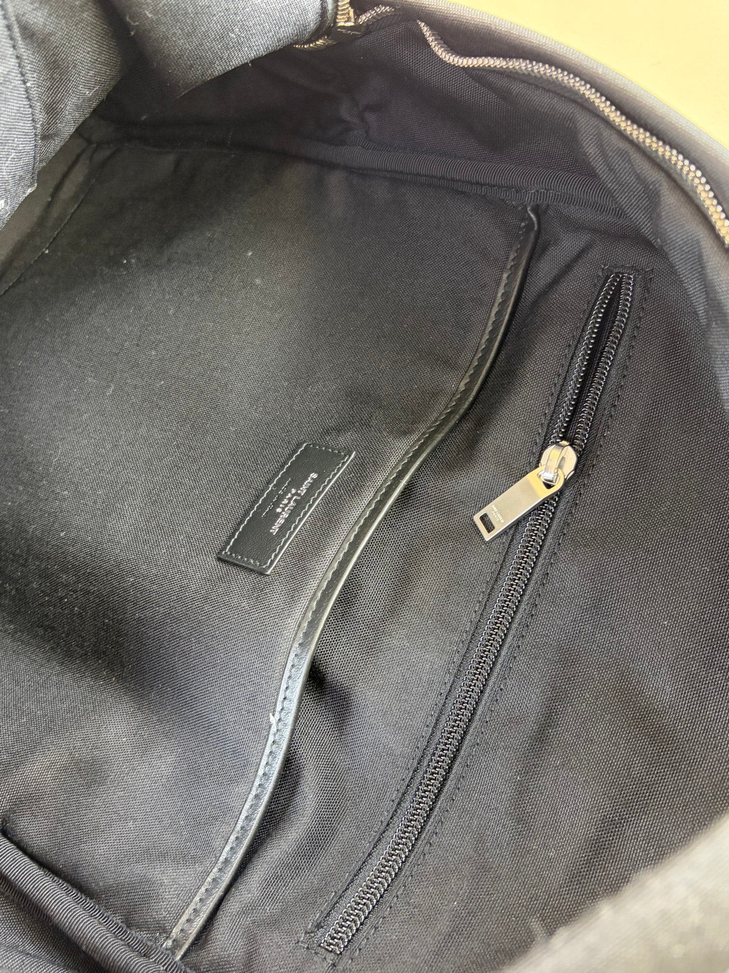 YSL Black Giant City Backpack Bag