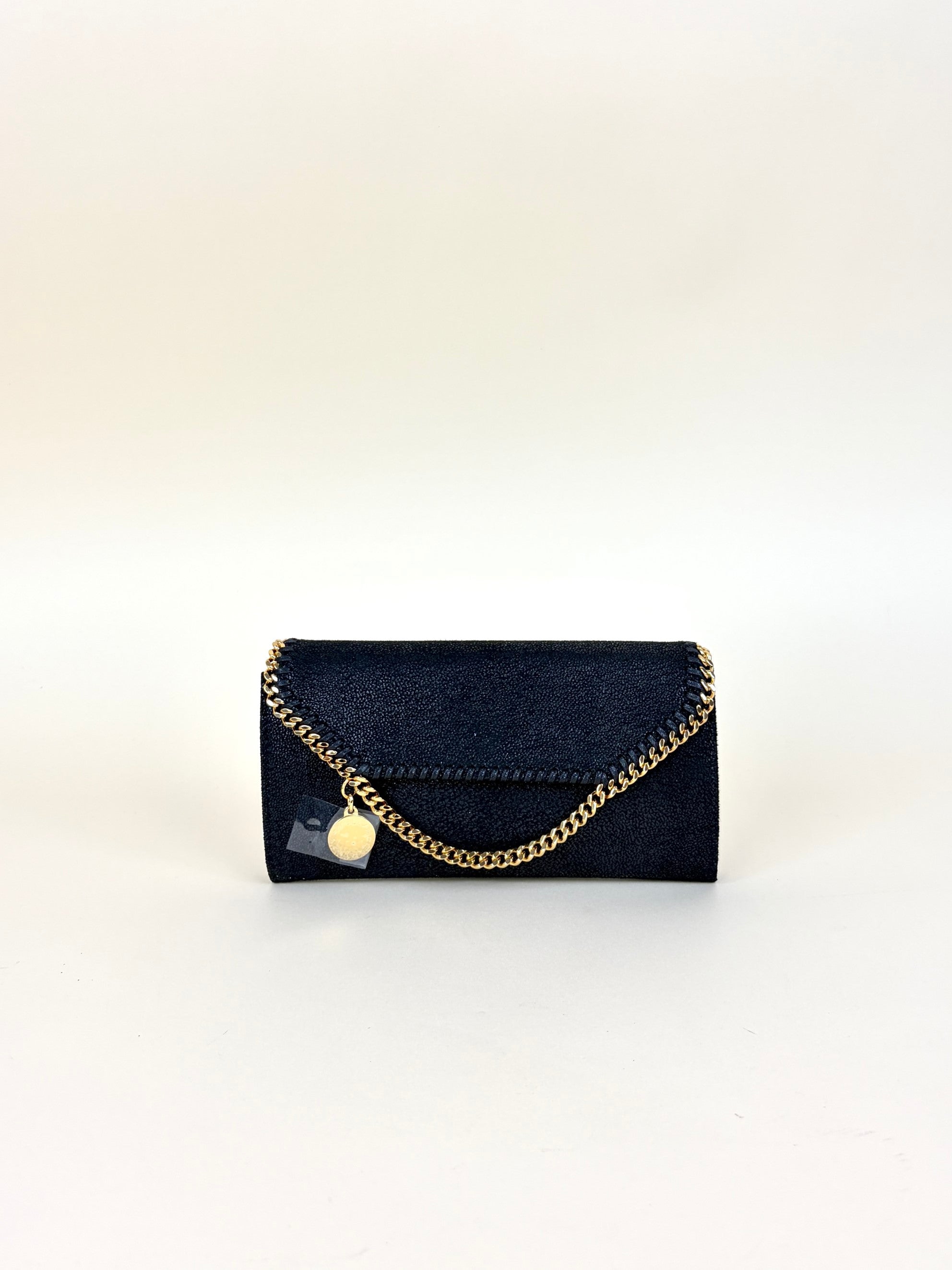 Stella McCartney black Falabella continental wok