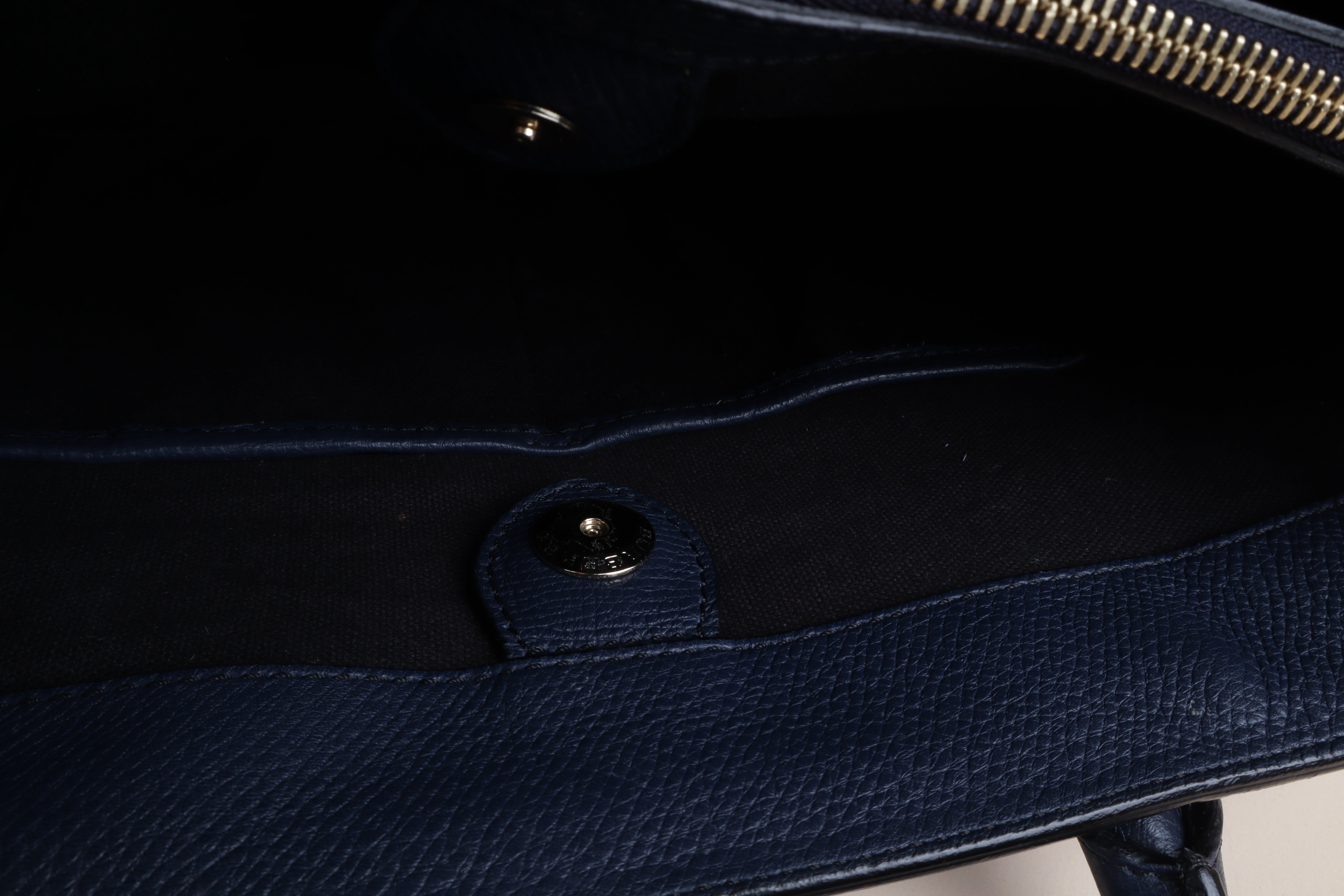 Burberry blue Medium  Banner Top Handle Bag