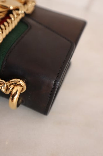 Gucci Black Sylvie Chain Mini Crossbody Bag