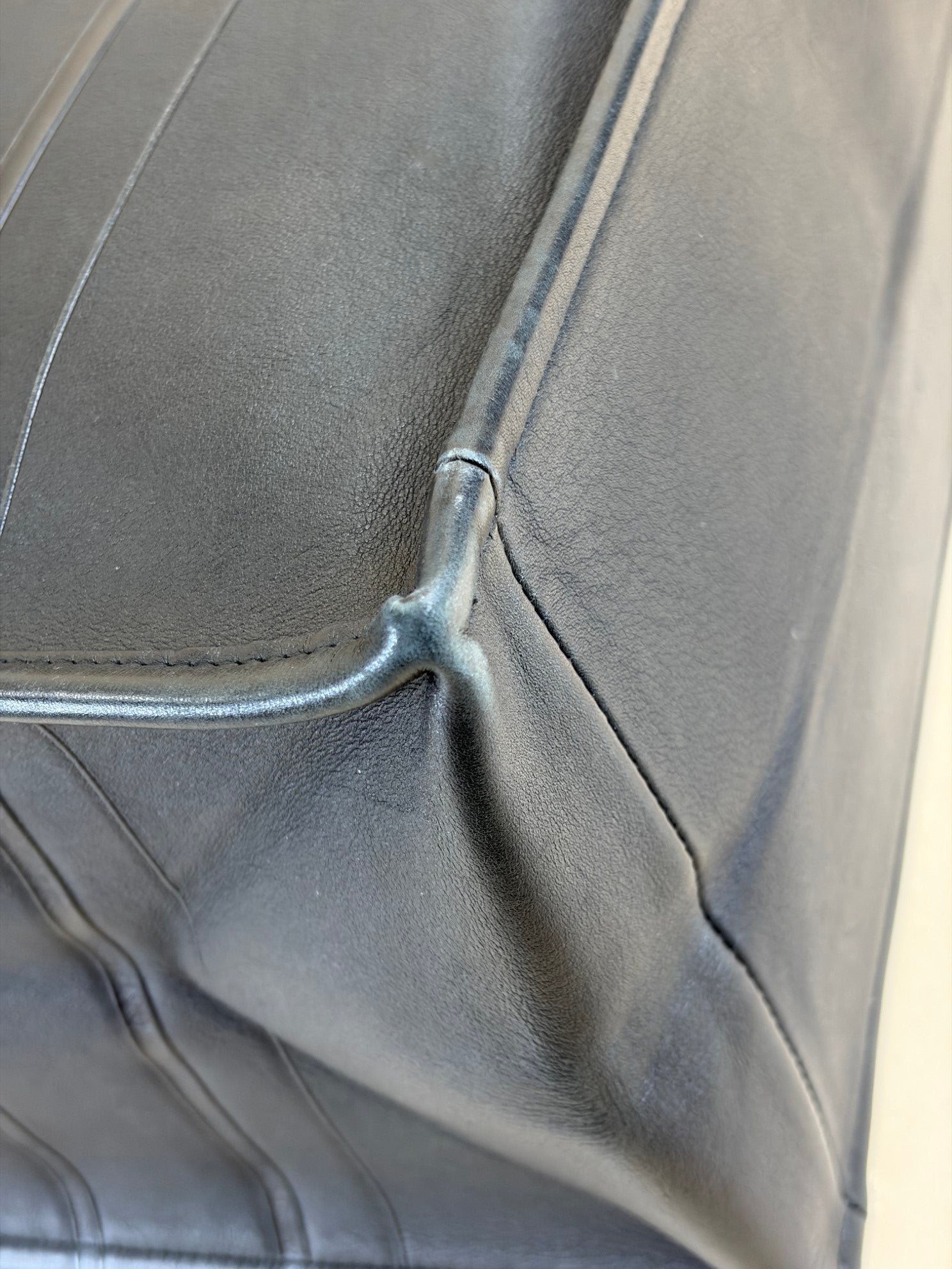 Christian Dior medium black calfskin embossed book tote bag