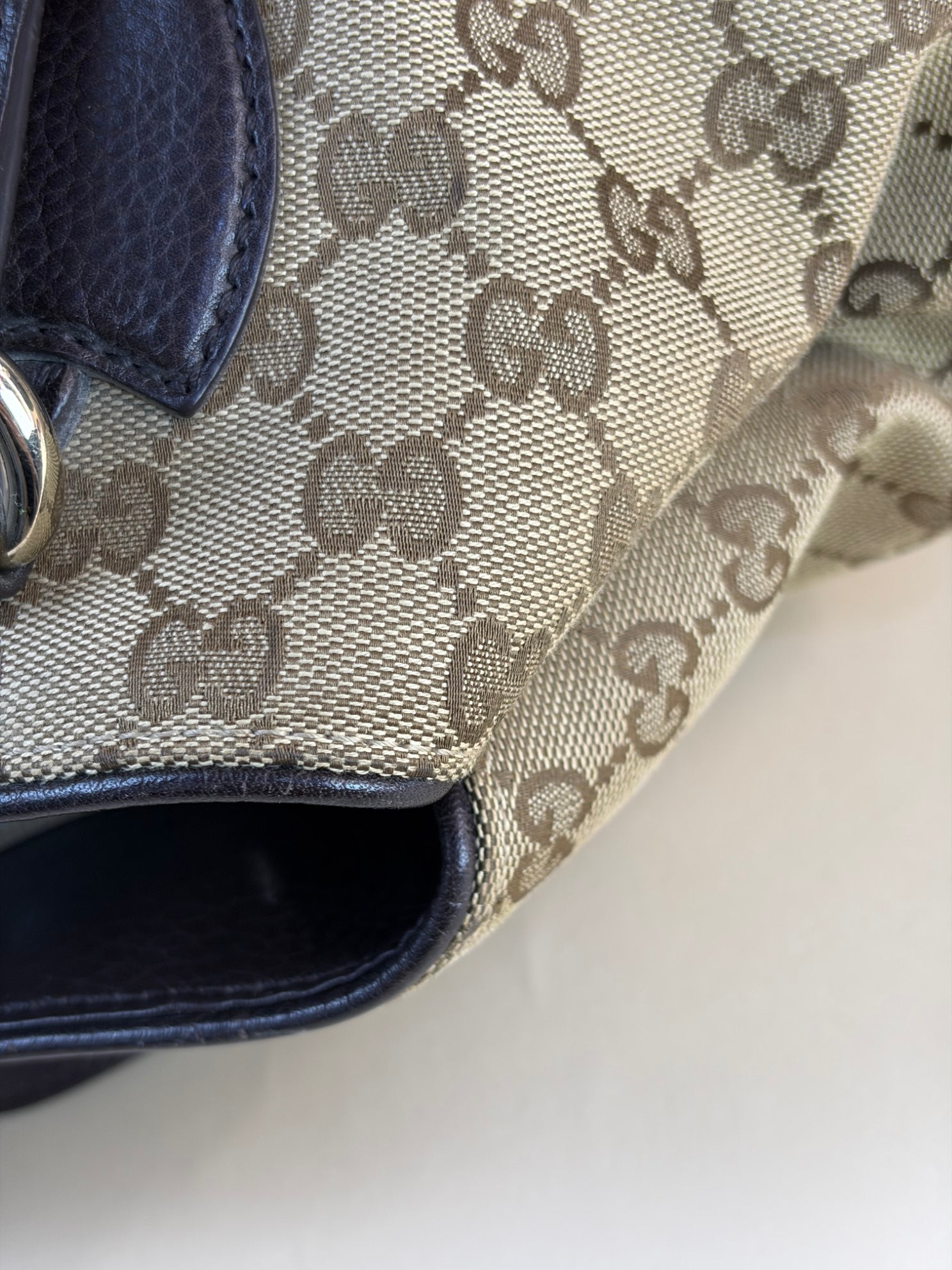 Gucci Bicolor Vintage Web Dressage Shoulder Bag