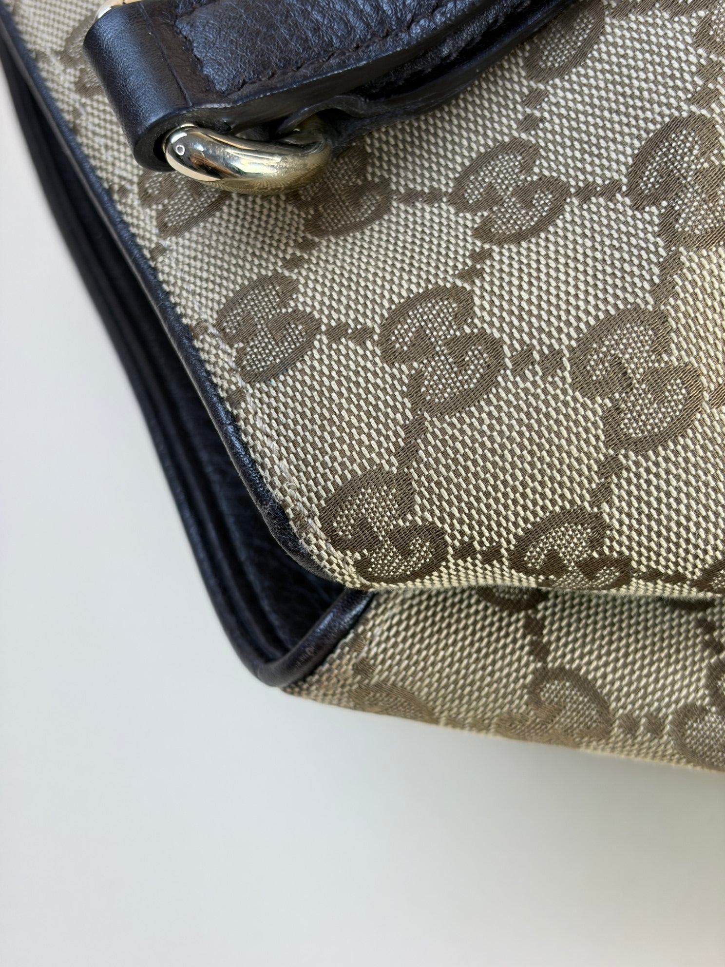 Gucci Bicolor Vintage Web Dressage Shoulder Bag