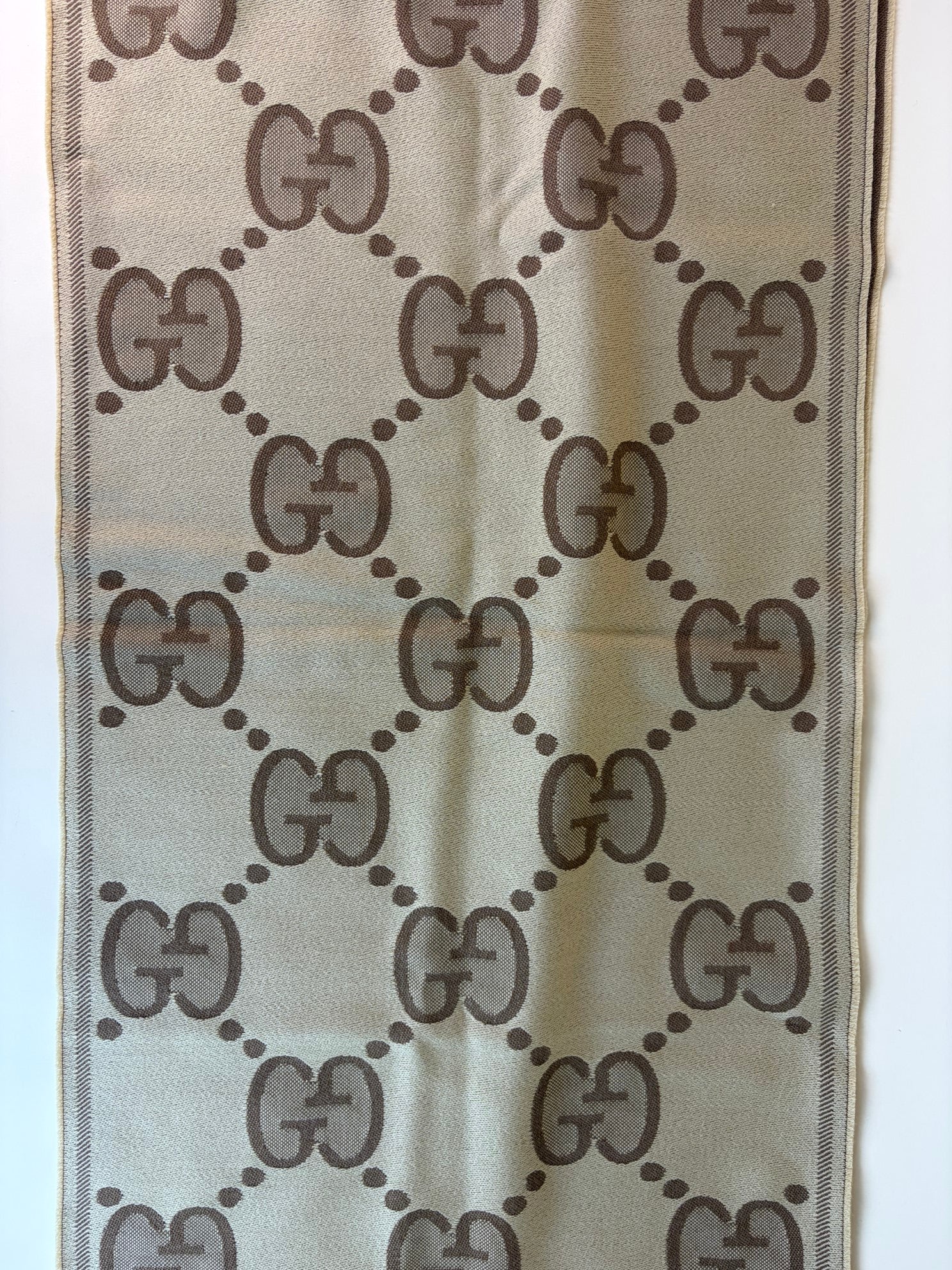 Gucci Bicolor GG Wool Scarf