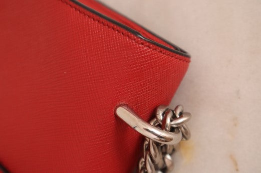 Prada Red Pattina Shoulder Bag