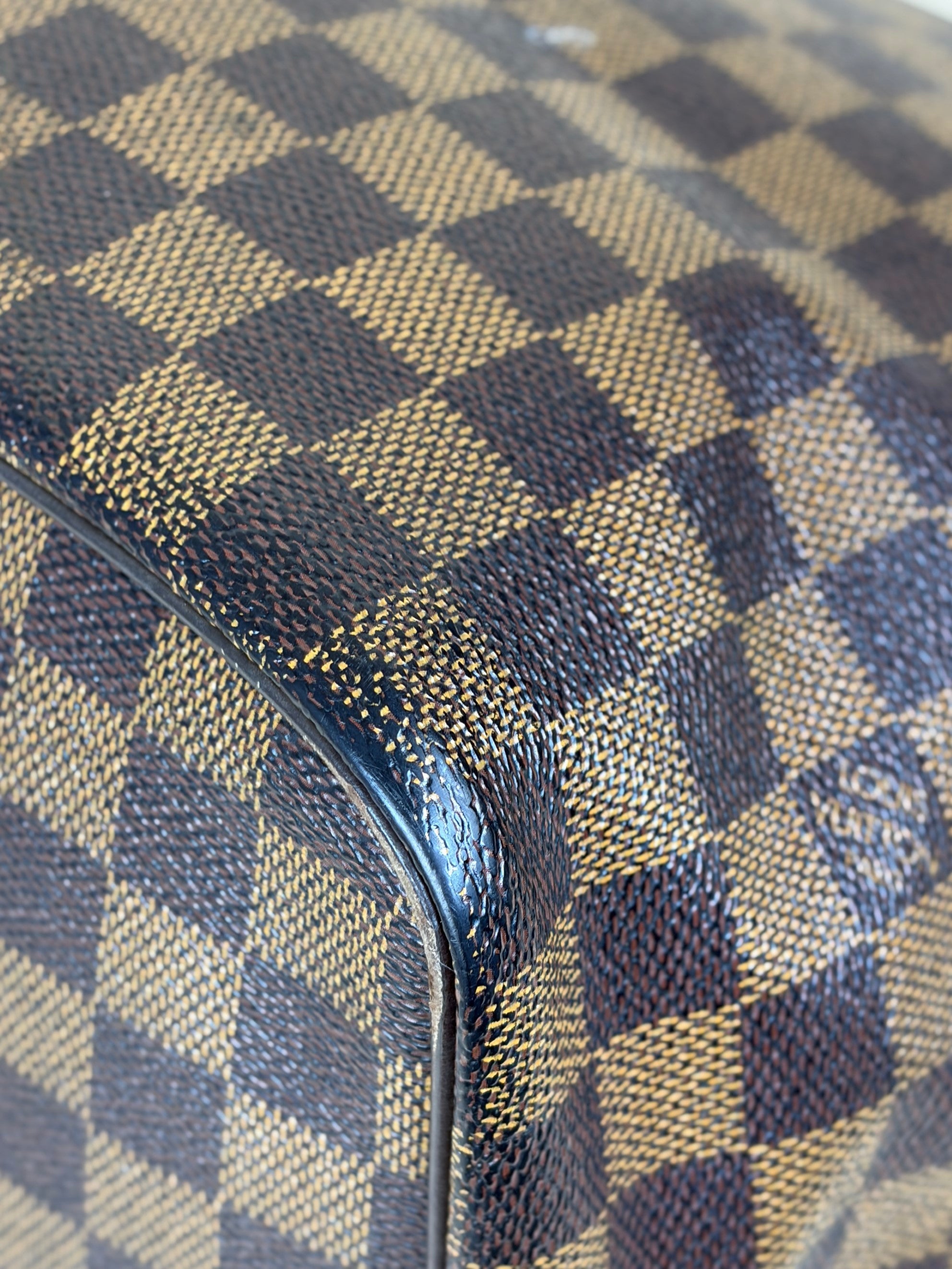 Louis Vuitton Damier Ebene Saleya MM Tote Bag
