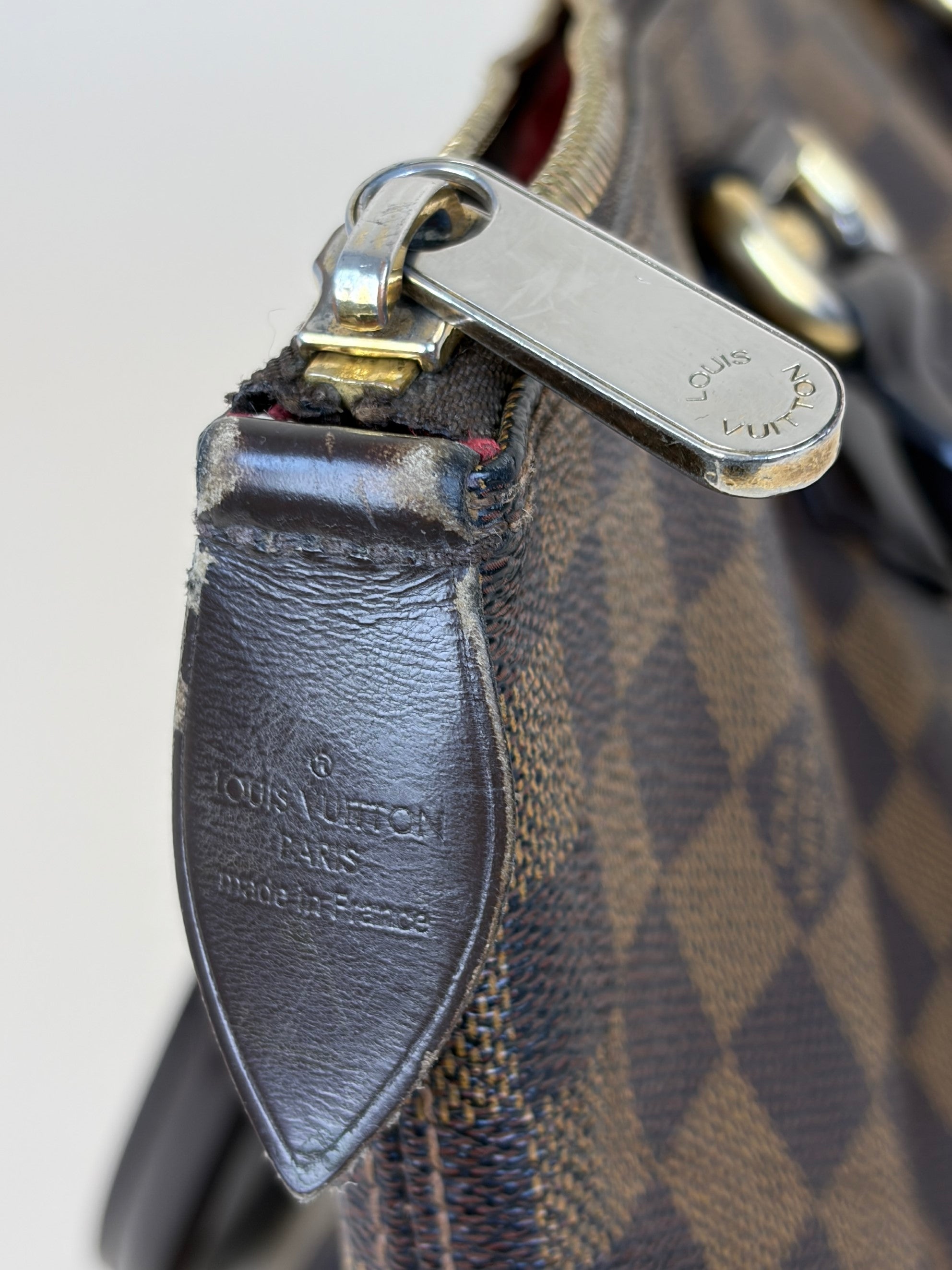 Louis Vuitton Damier Ebene Saleya MM Tote Bag