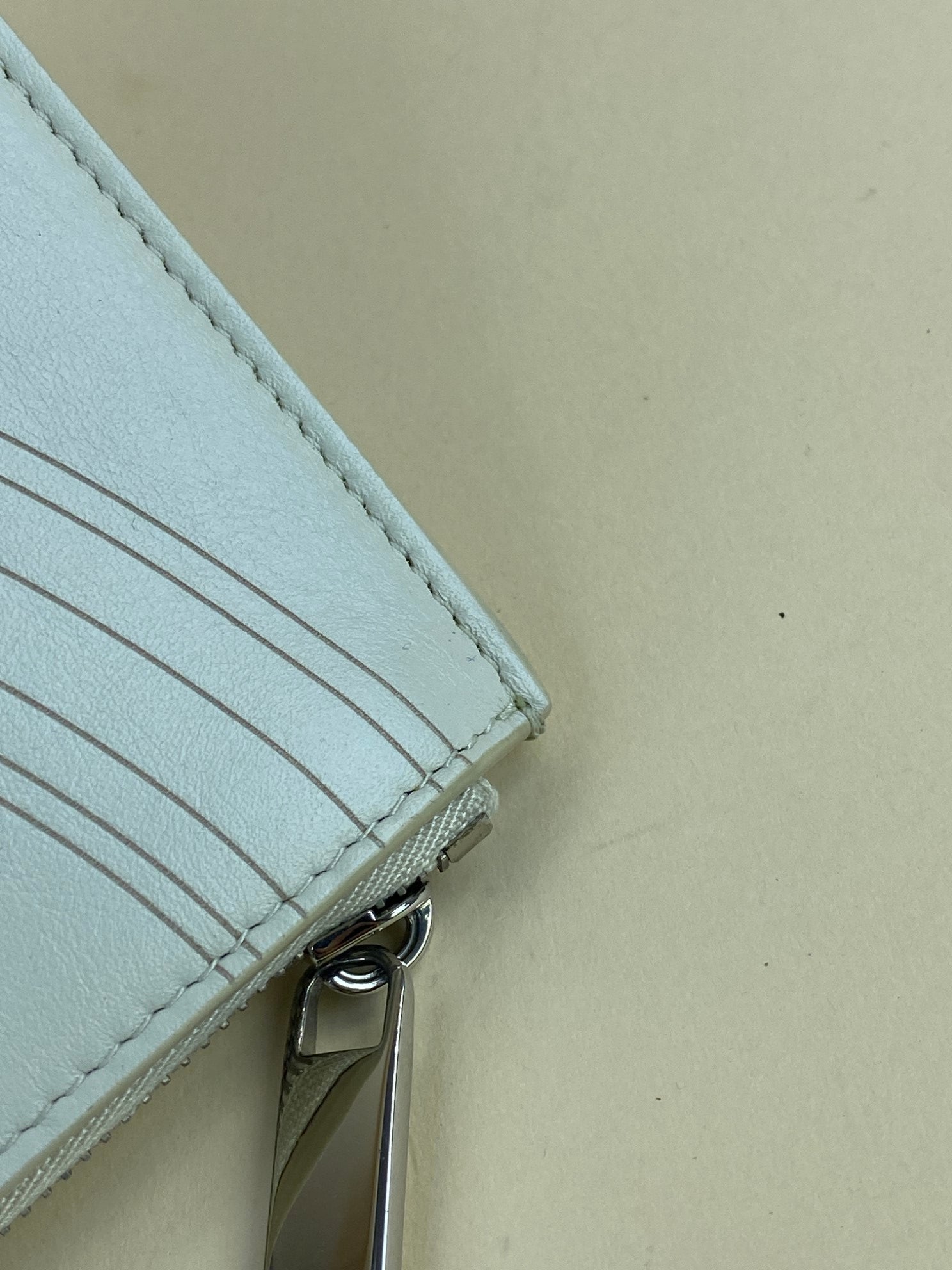 Dior off white leather clutch