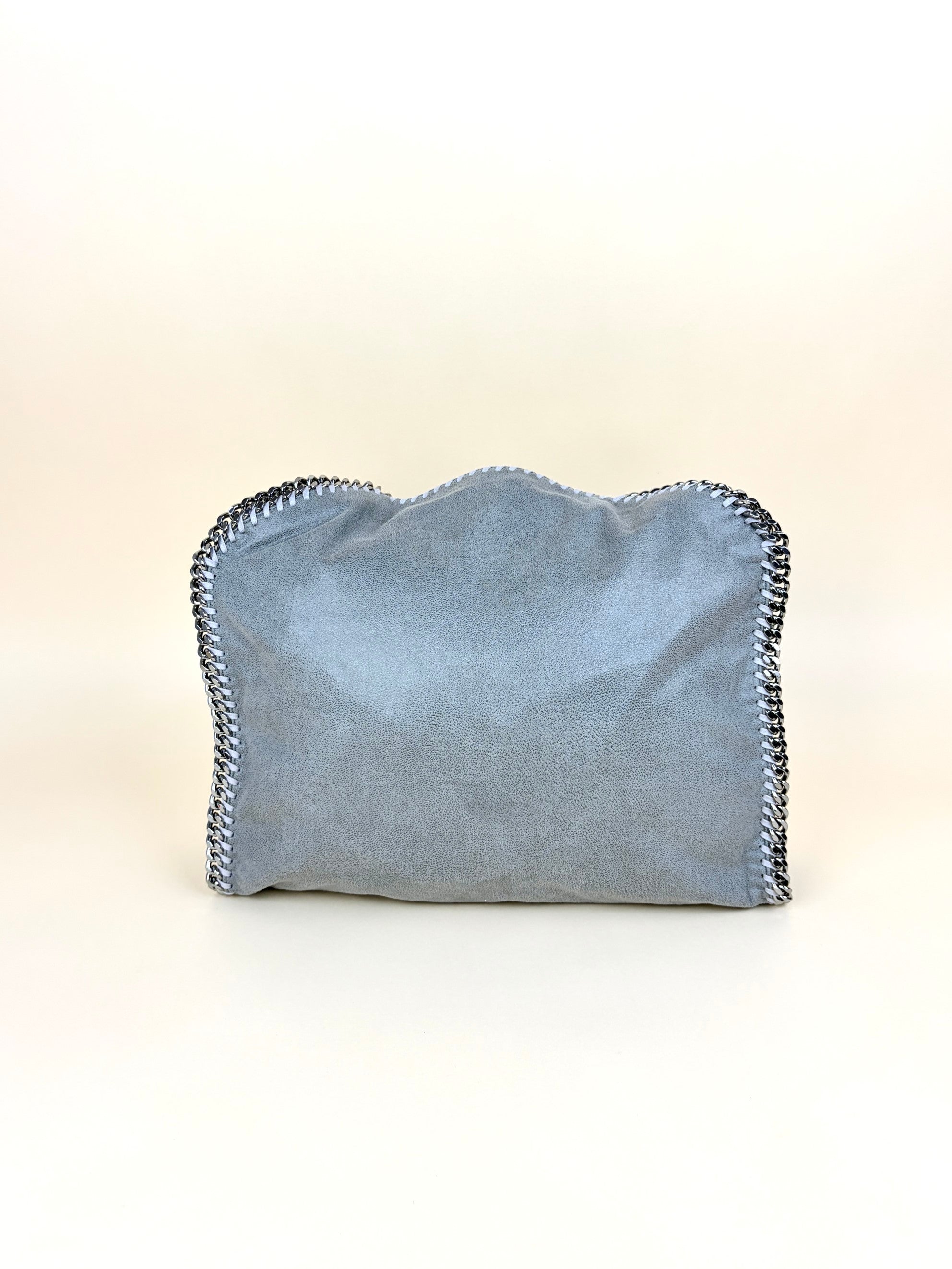 Stella Mccartney Grey Falabella Fold Over Tote Bag