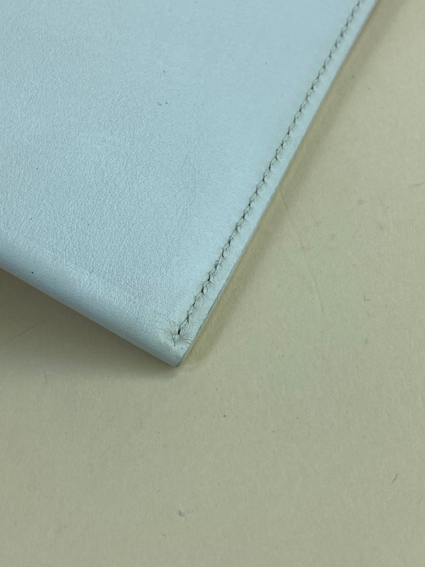 Dior off white leather clutch