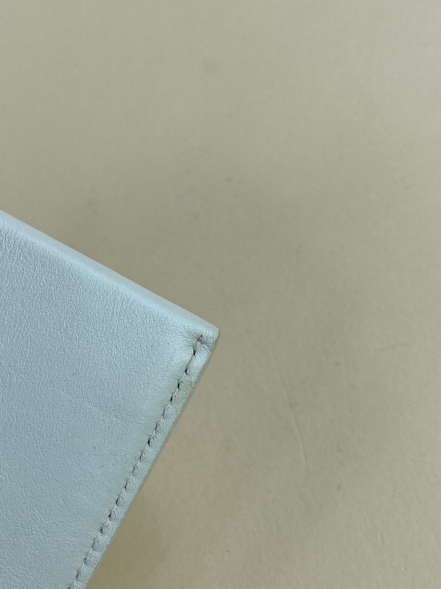 Dior off white leather clutch