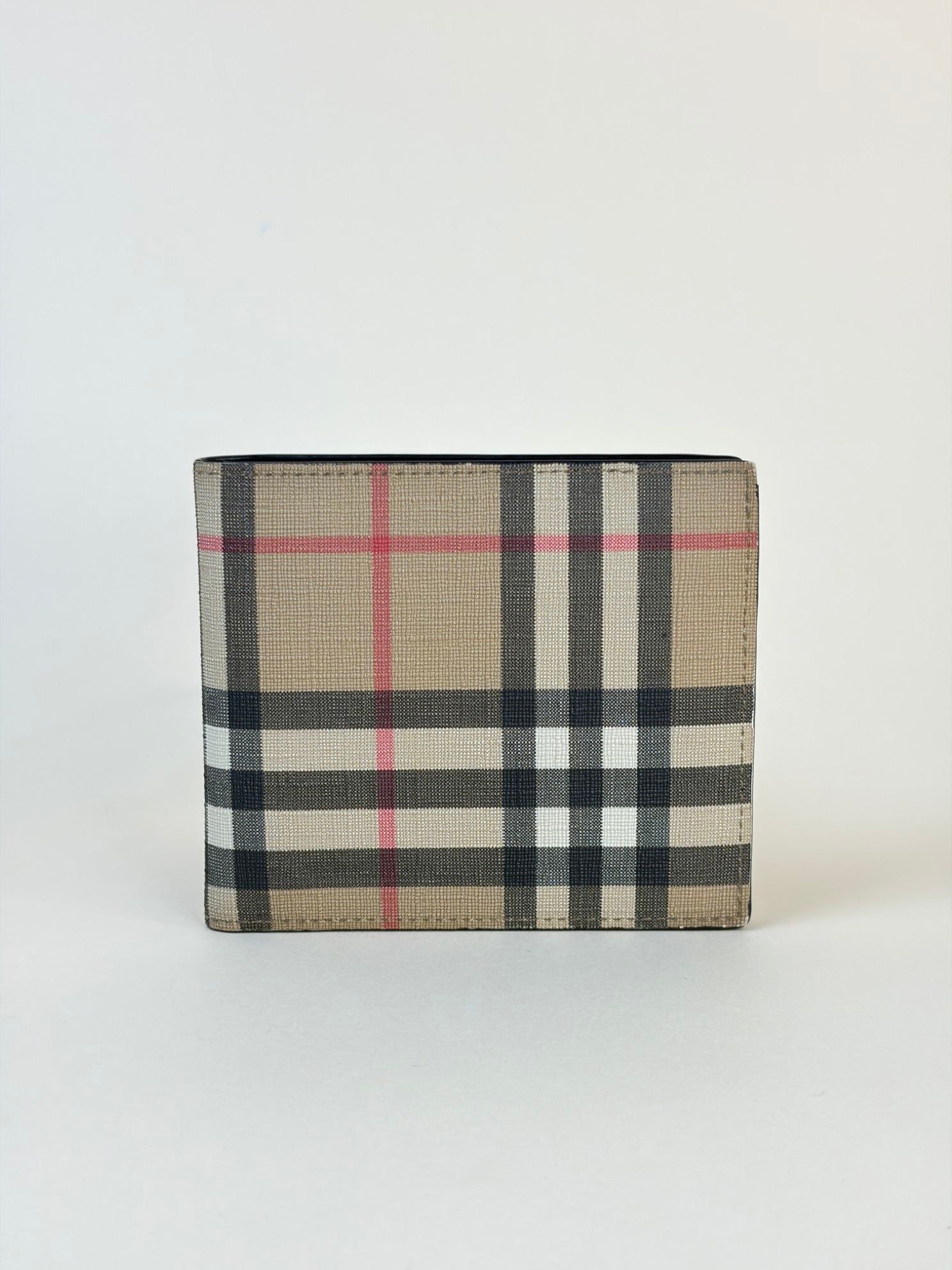 Burberry Vintage Check E-Canvas International Bi-fold Wallet