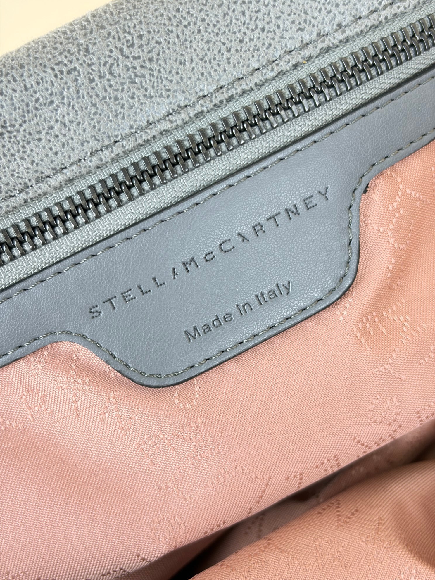 Stella Mccartney Grey Falabella Fold Over Tote Bag