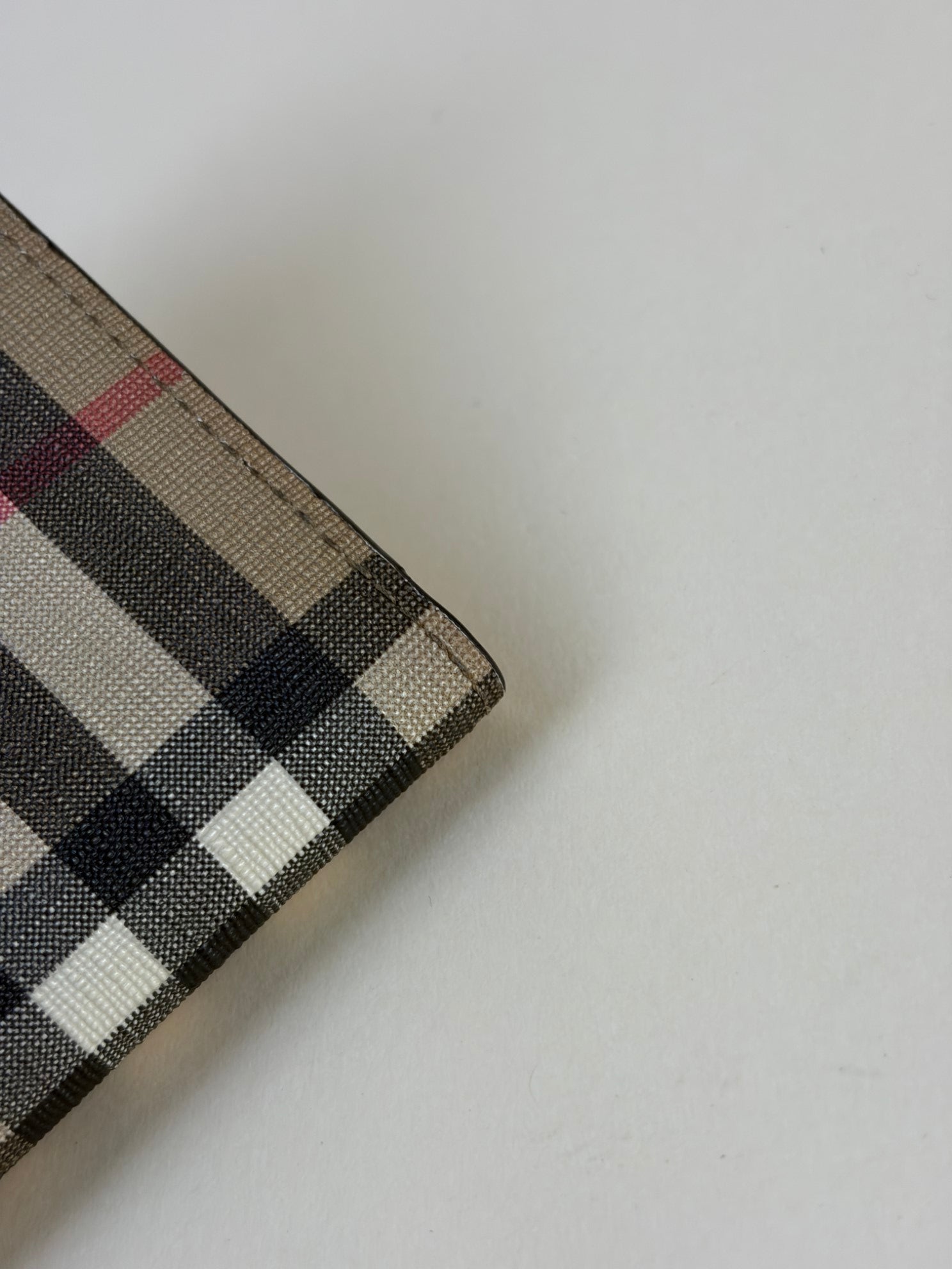 Burberry Vintage Check E-Canvas International Bi-fold Wallet