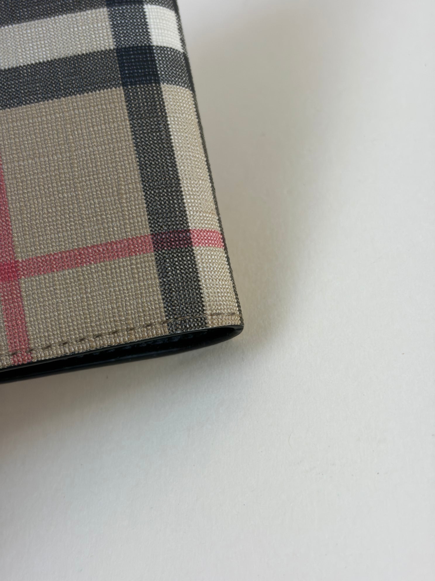 Burberry Vintage Check E-Canvas International Bi-fold Wallet