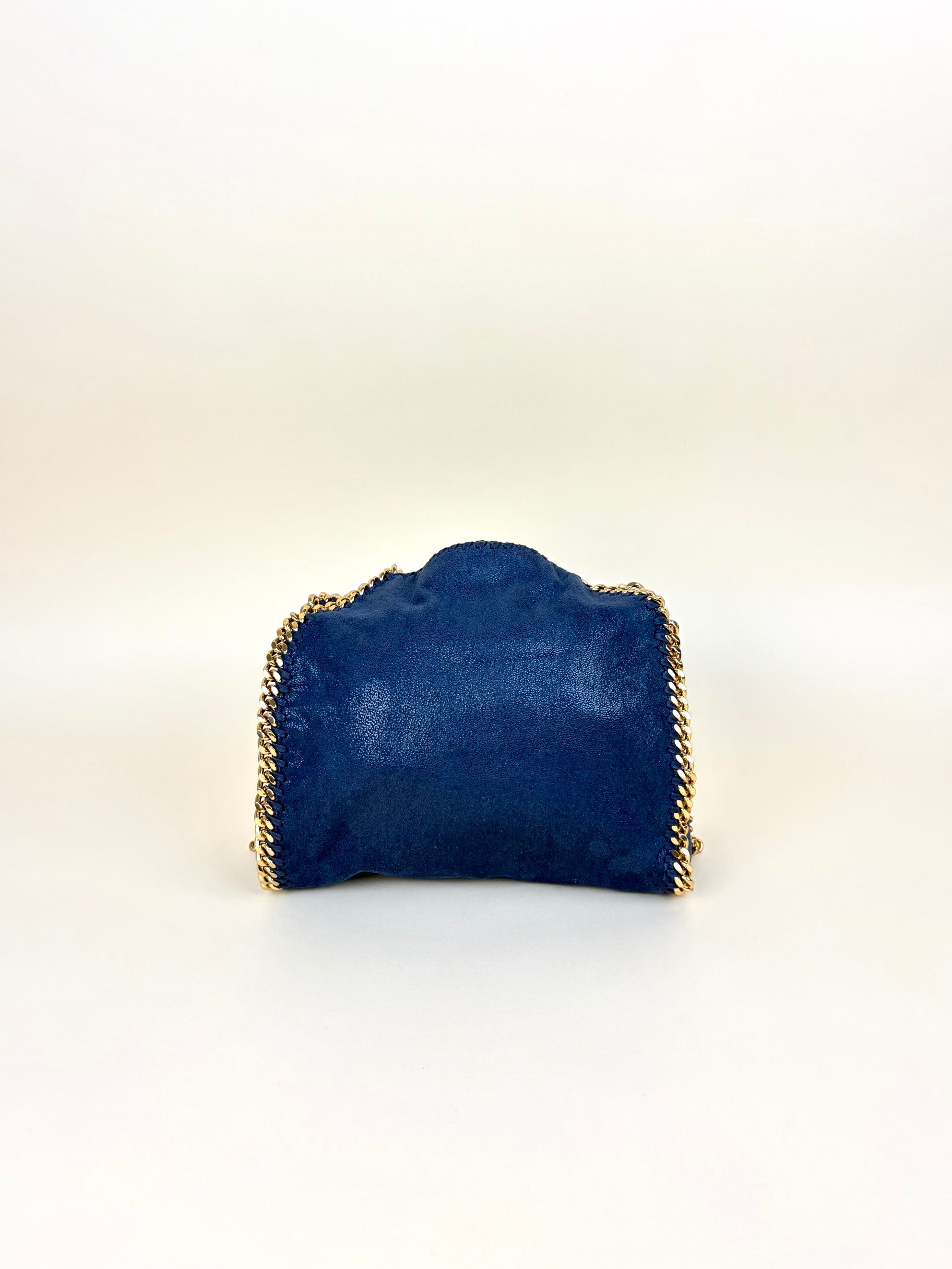 Stella Mccartney Dark Blue Mini Falabella Tote Bag