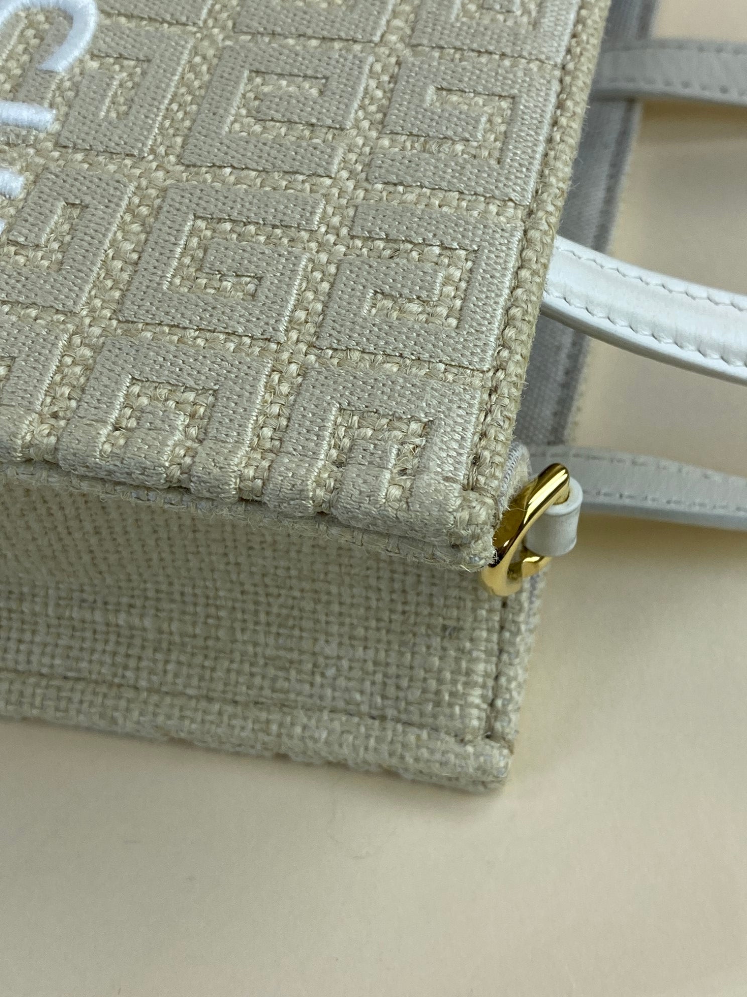 Givenchy beige Mini G Shopping Tote Bag