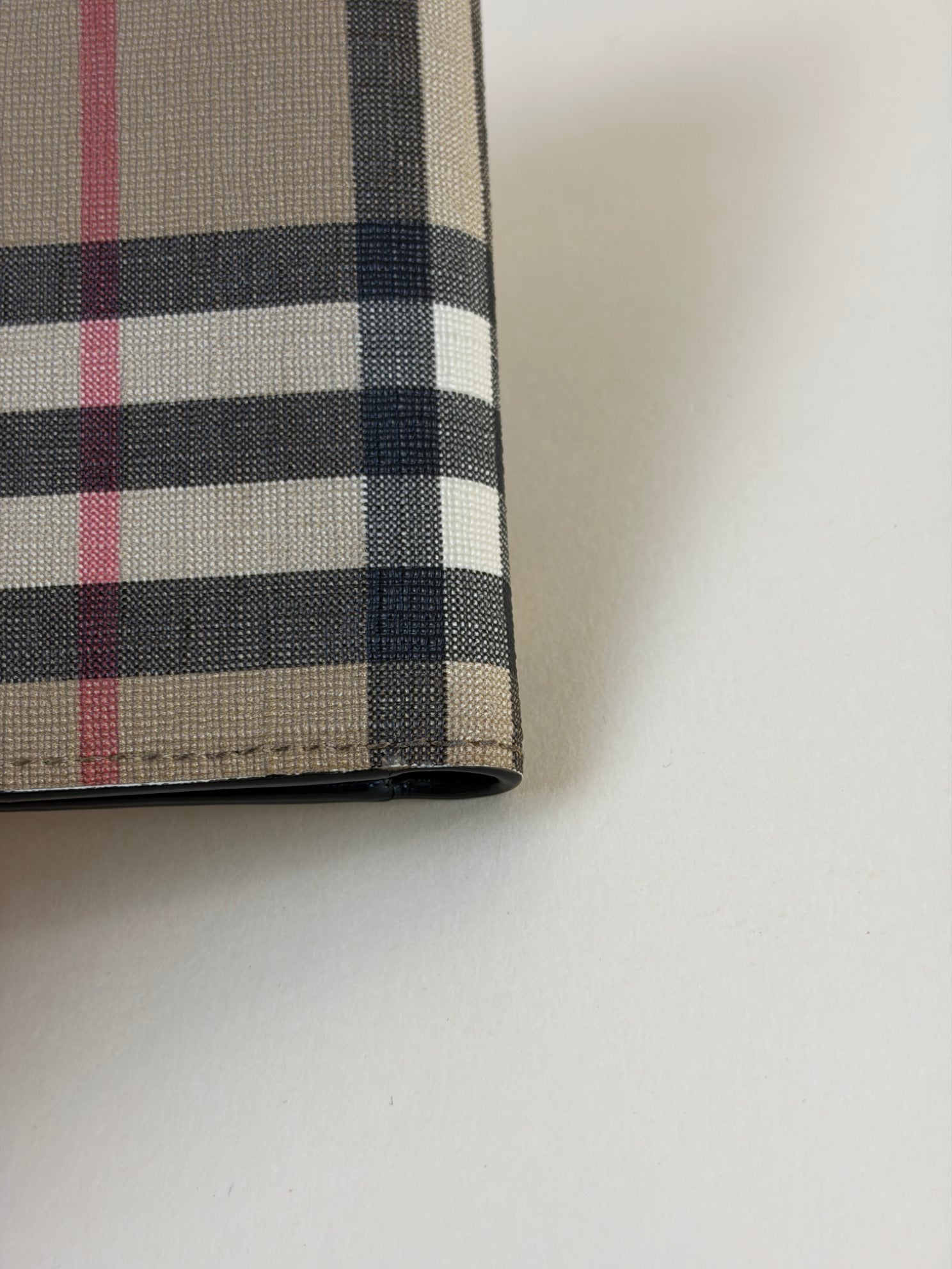 Burberry Vintage Check E-Canvas International Bi-fold Wallet
