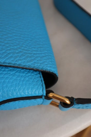 Burberry Turquoise Burleigh Crossbody Bag