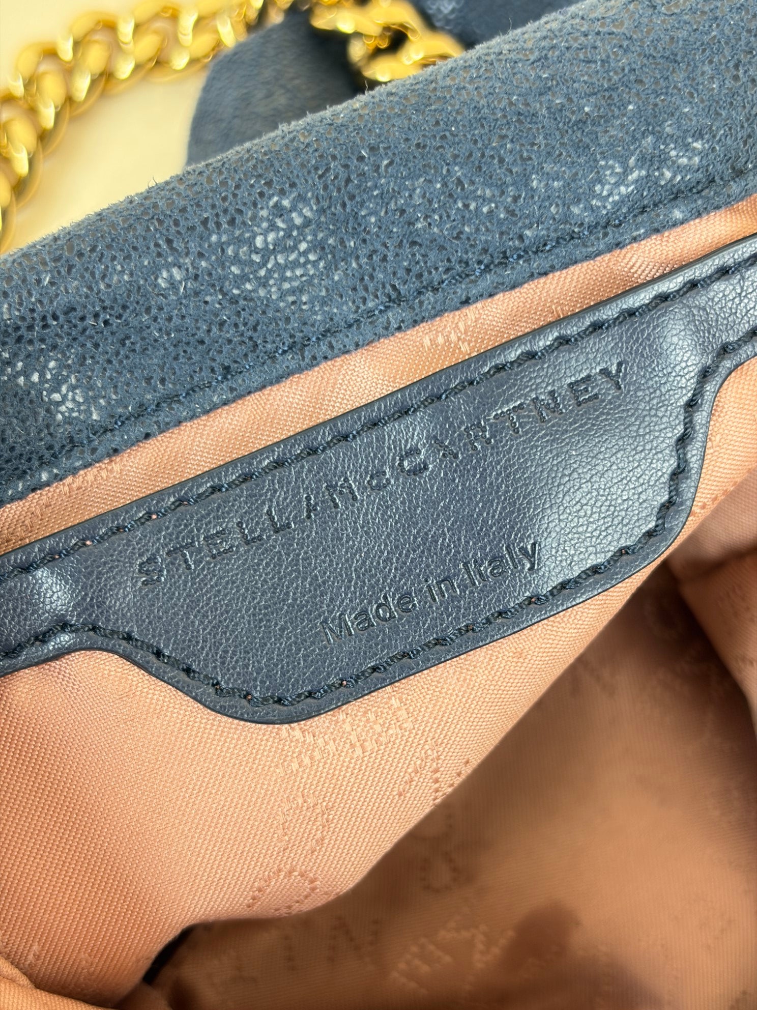 Stella Mccartney Dark Blue Mini Falabella Tote Bag