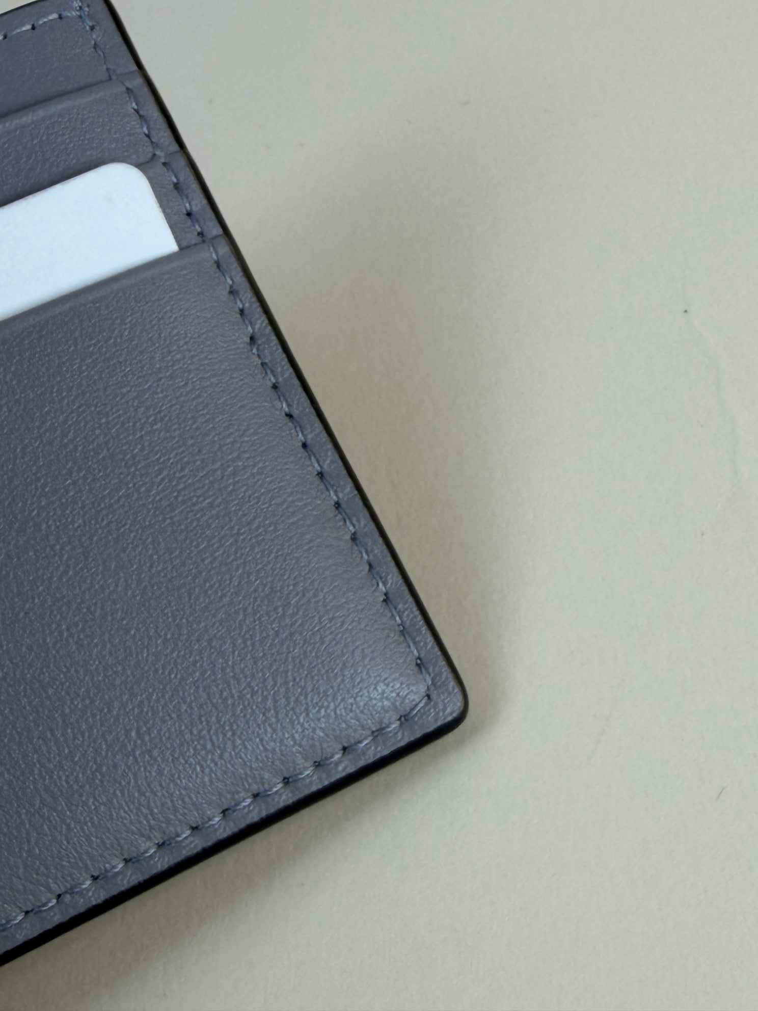 Valentino Grey Vlogo Signature Card Holder