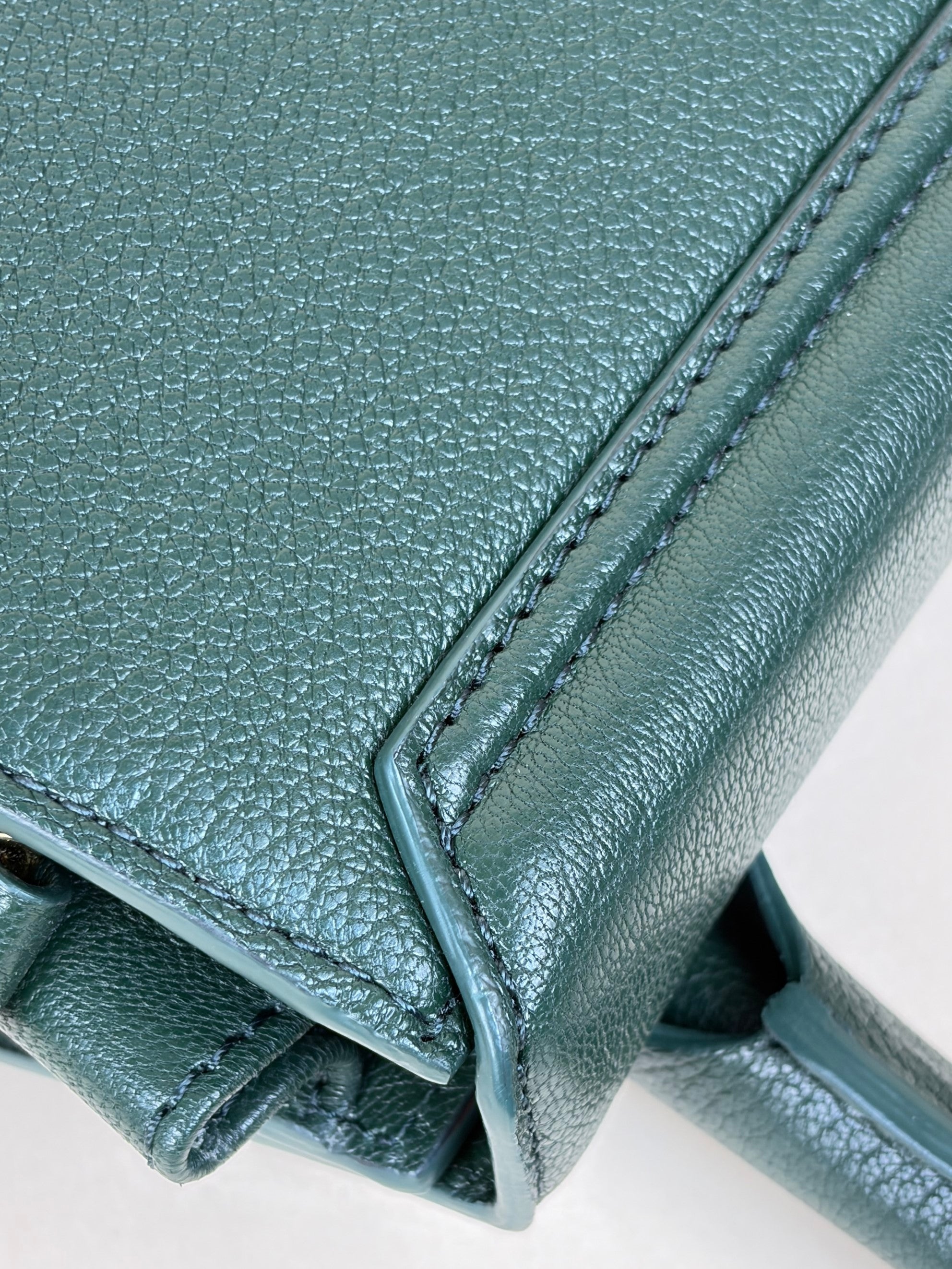 Jacquemus Dark Green Medium Le Chiquito Grand Hand Bag