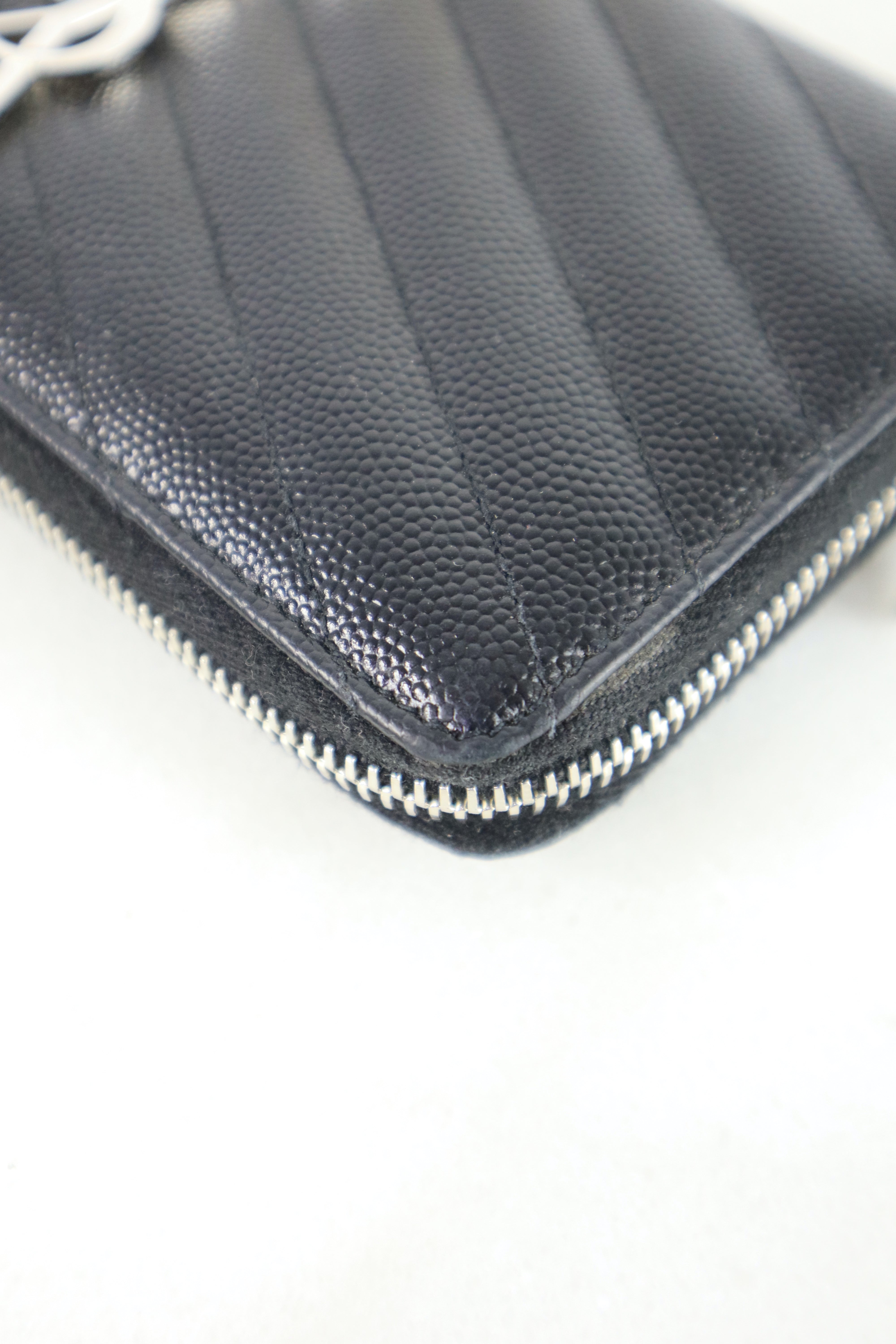 YSL Black Long Wallet