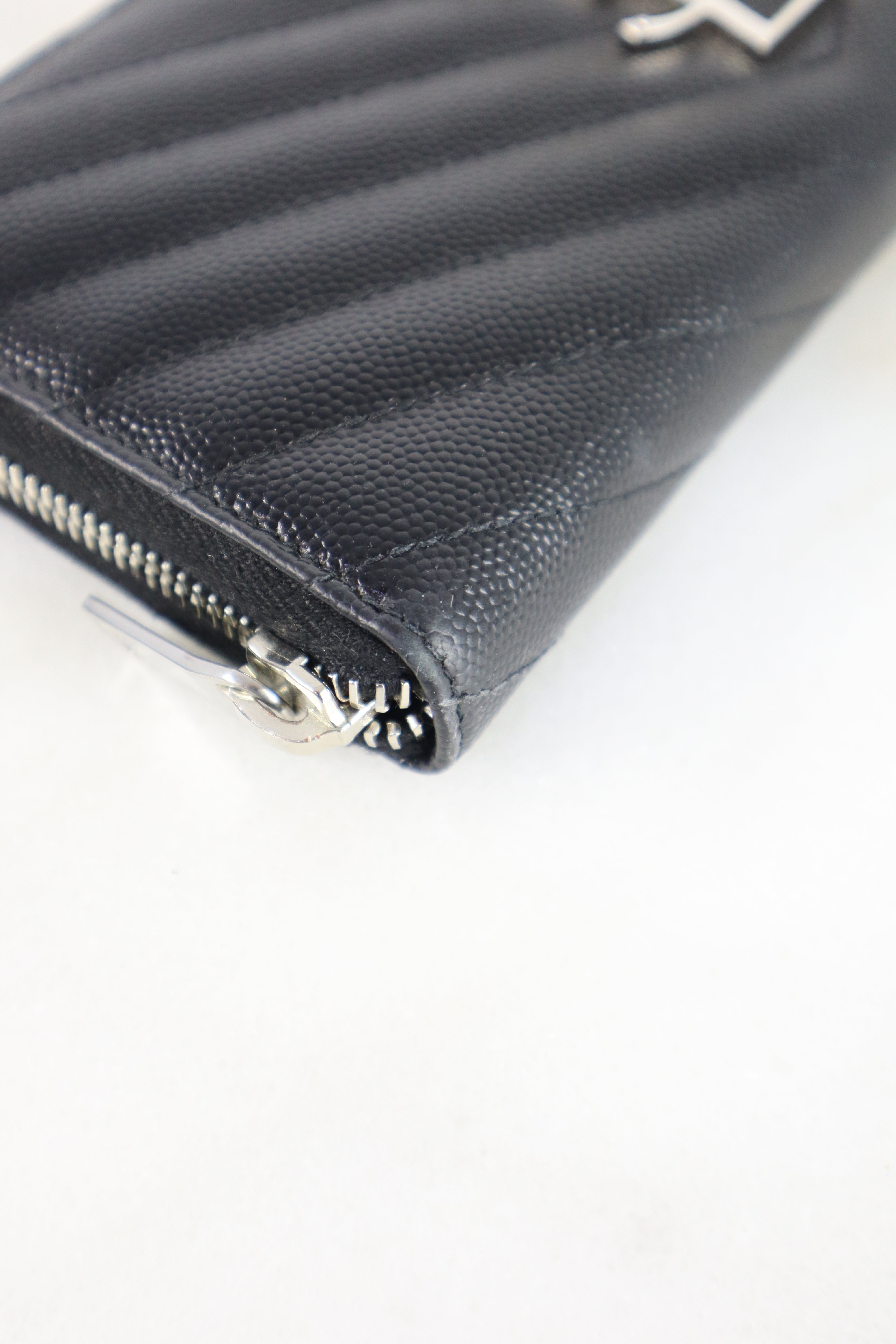 YSL Black Long Wallet