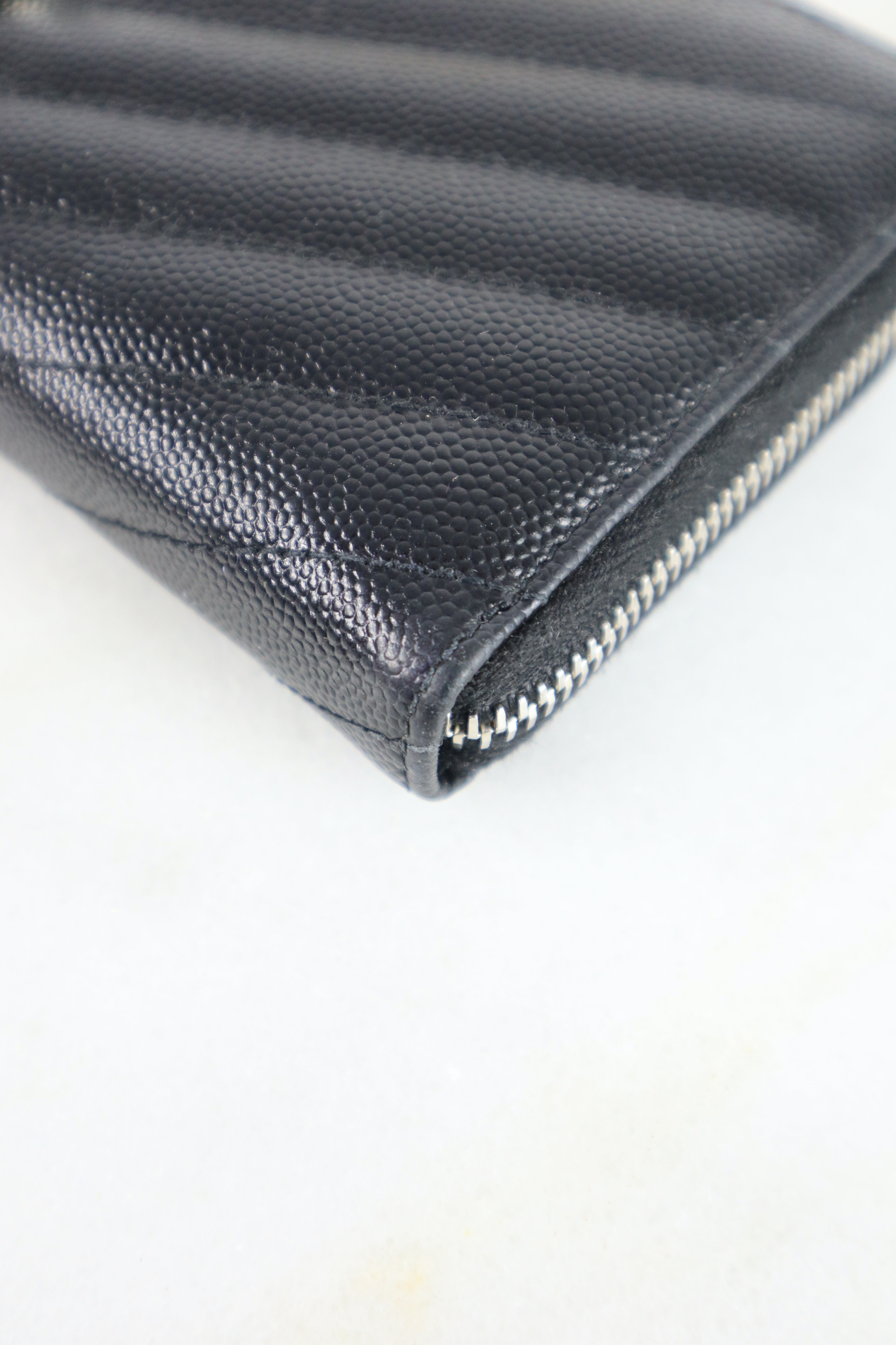 YSL Black Long Wallet
