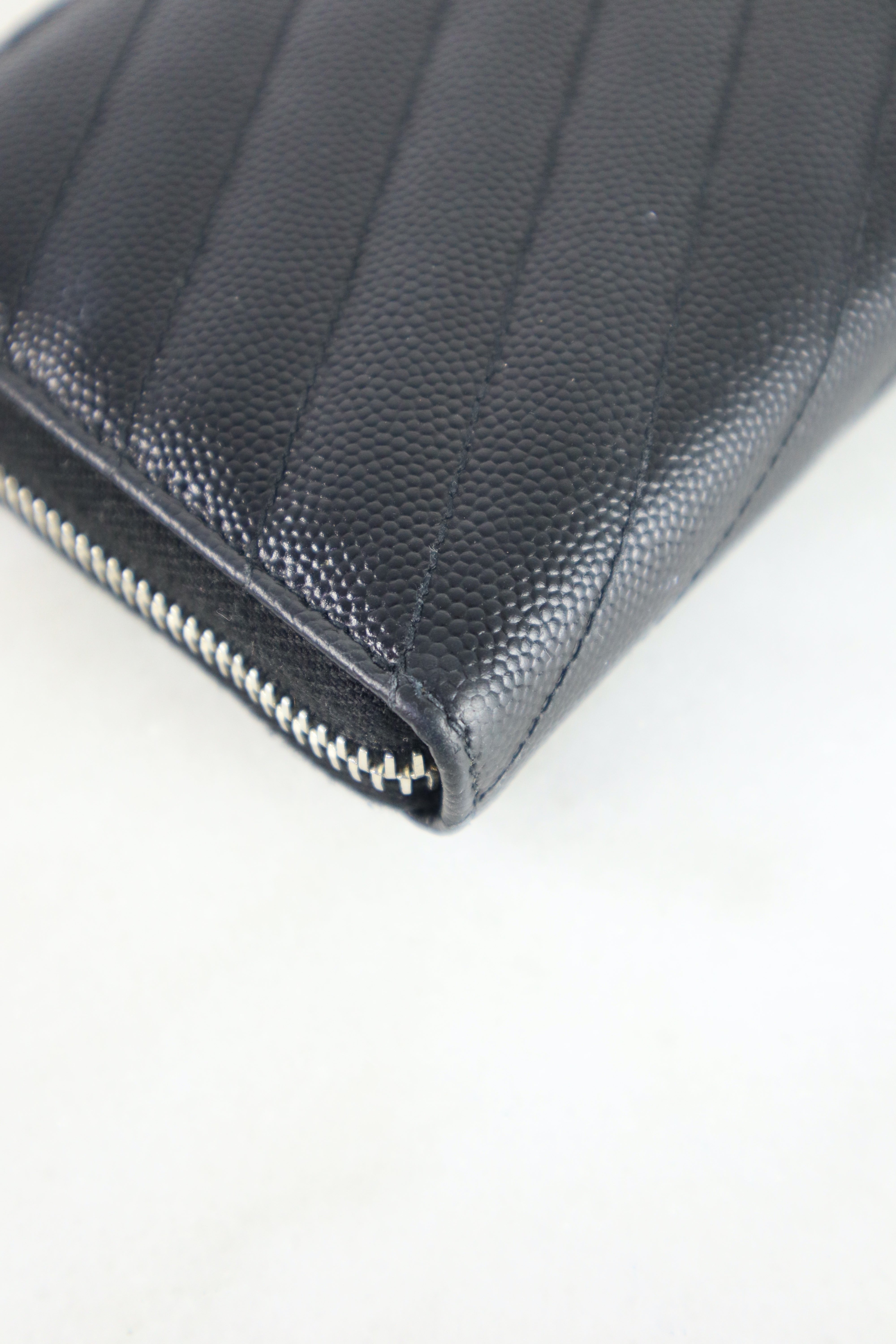 YSL Black Long Wallet