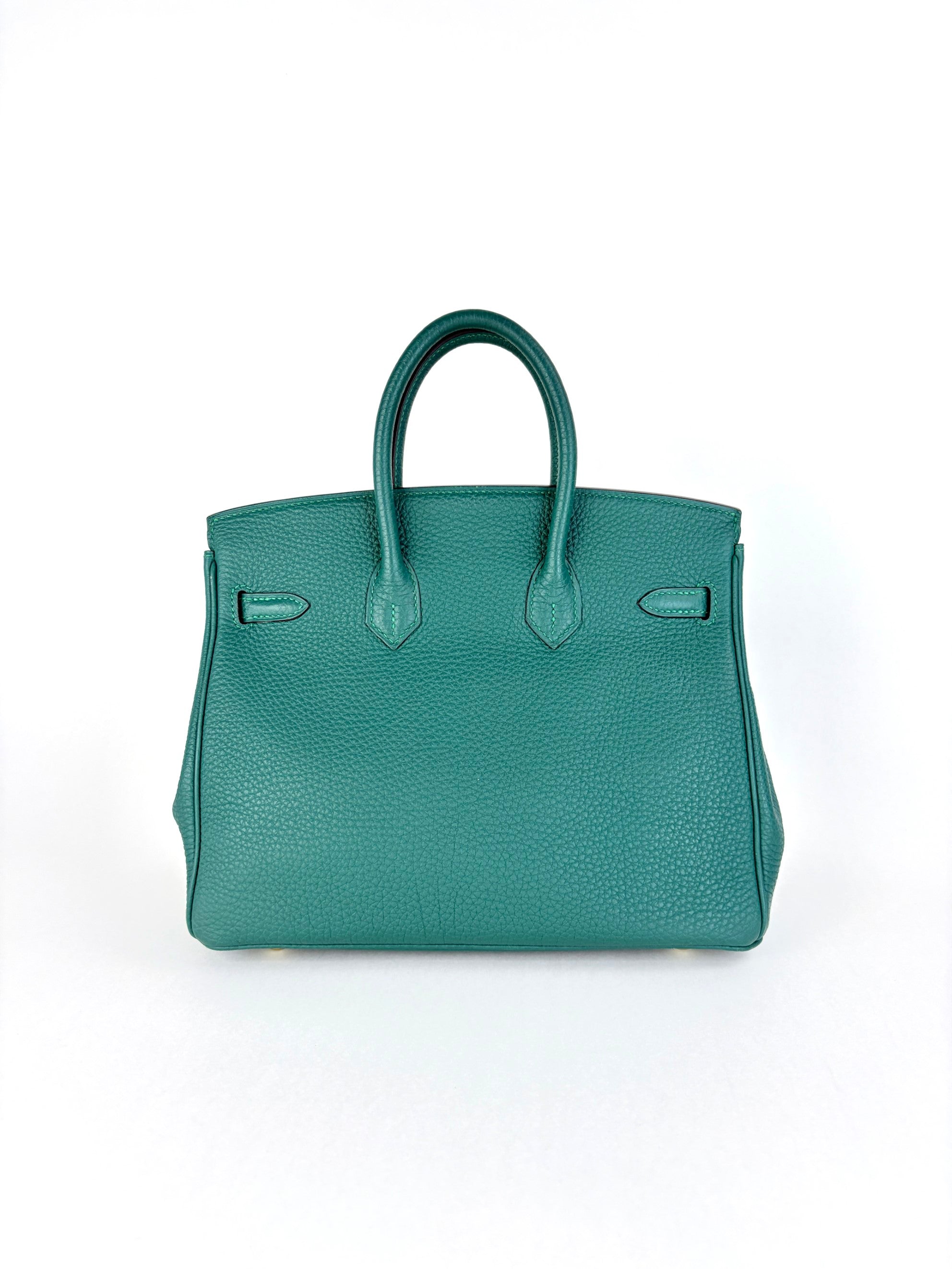 Hermes malachite Togo Birkin 25 tote bag