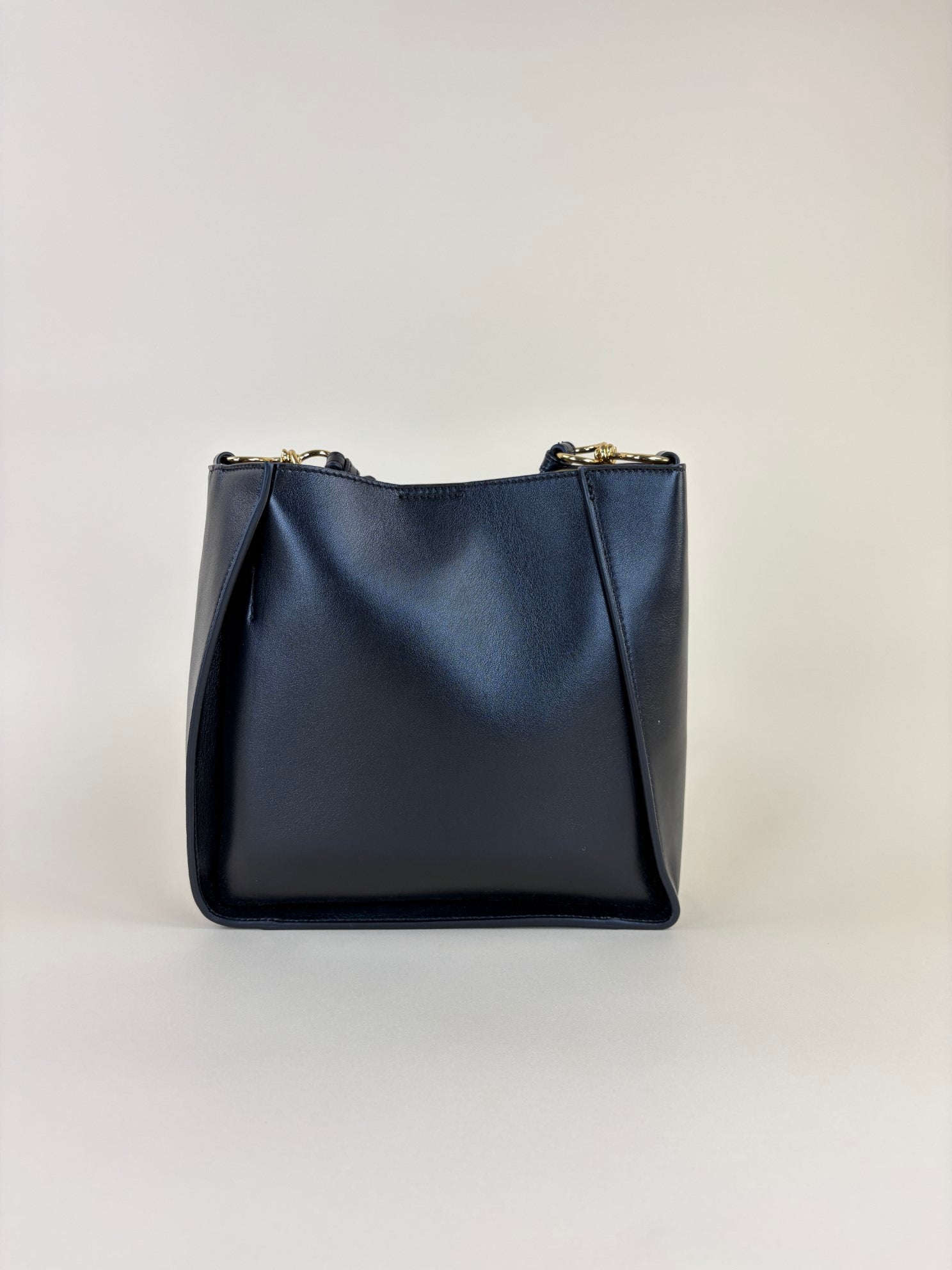 Stella Mccartney Black Logo Crossbody Bag