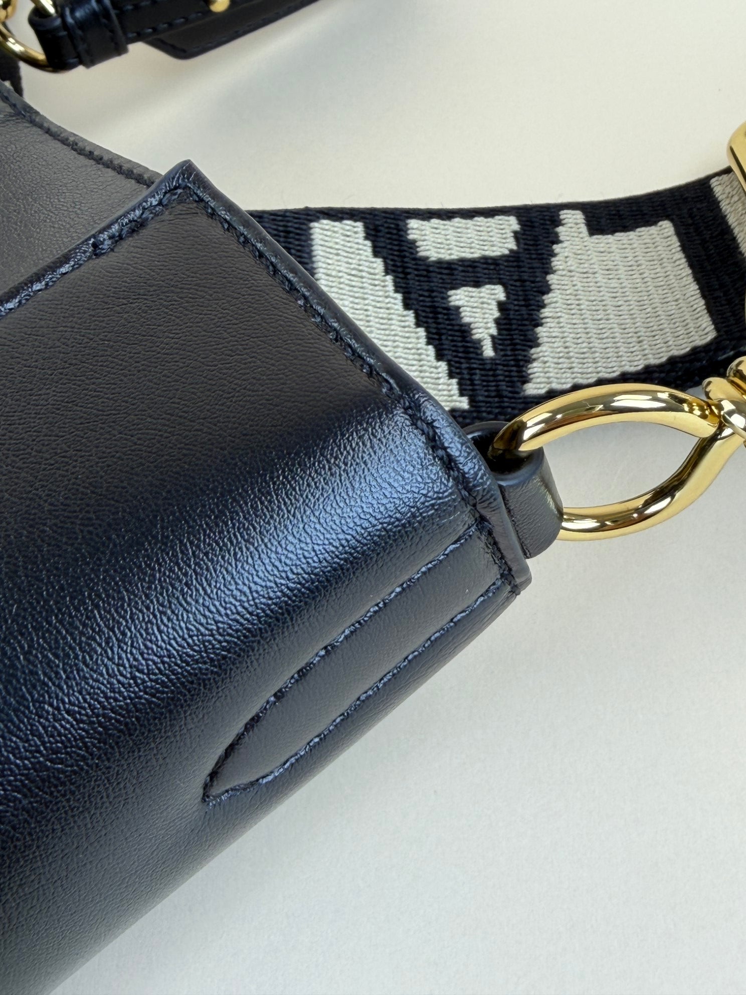 Stella Mccartney Black Logo Crossbody Bag