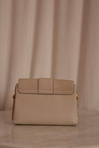 Burberry Beige Buckle Crossbody Bag