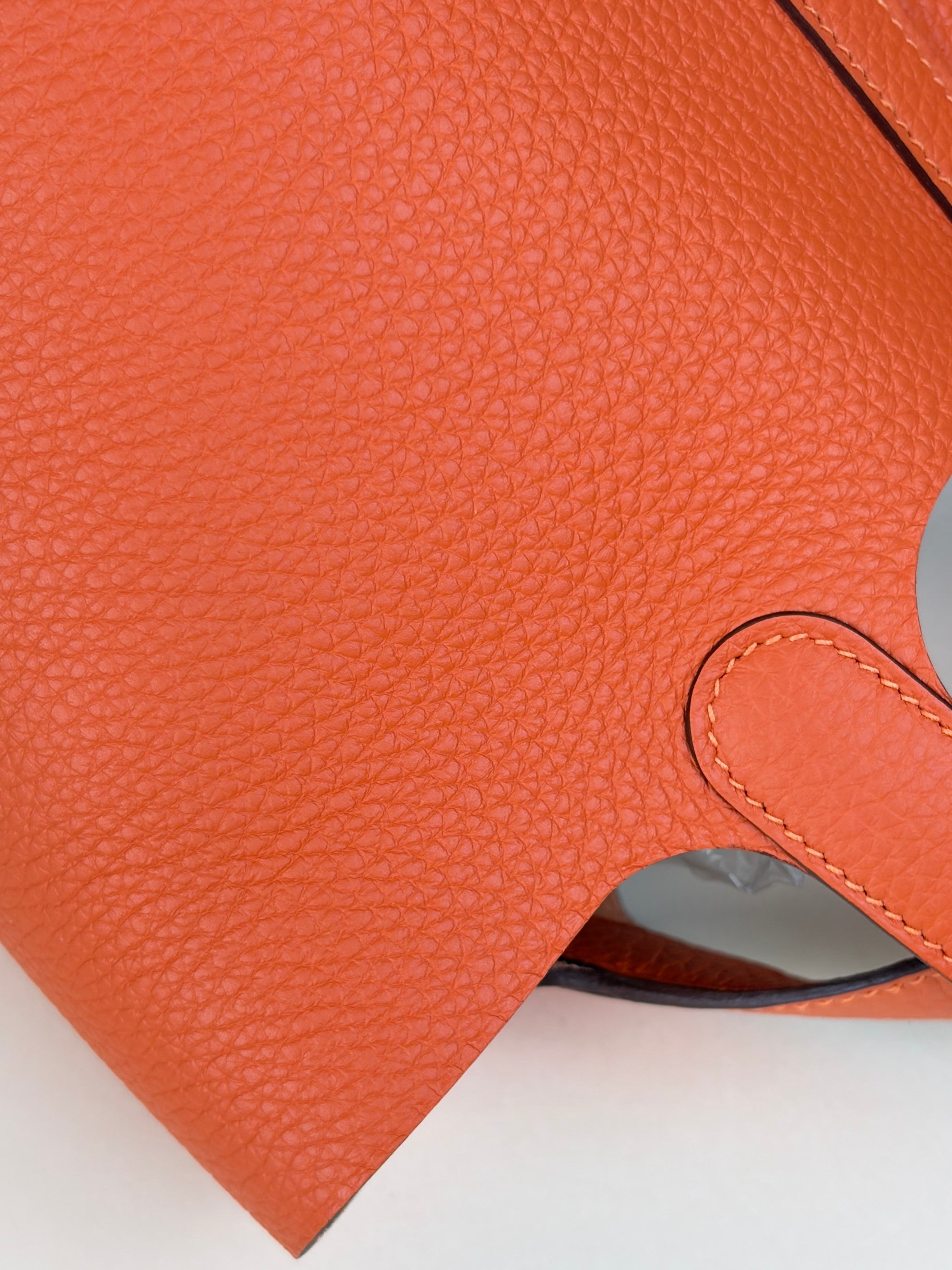 Hermes Orange Poppy Picotin Lock 18 Bag