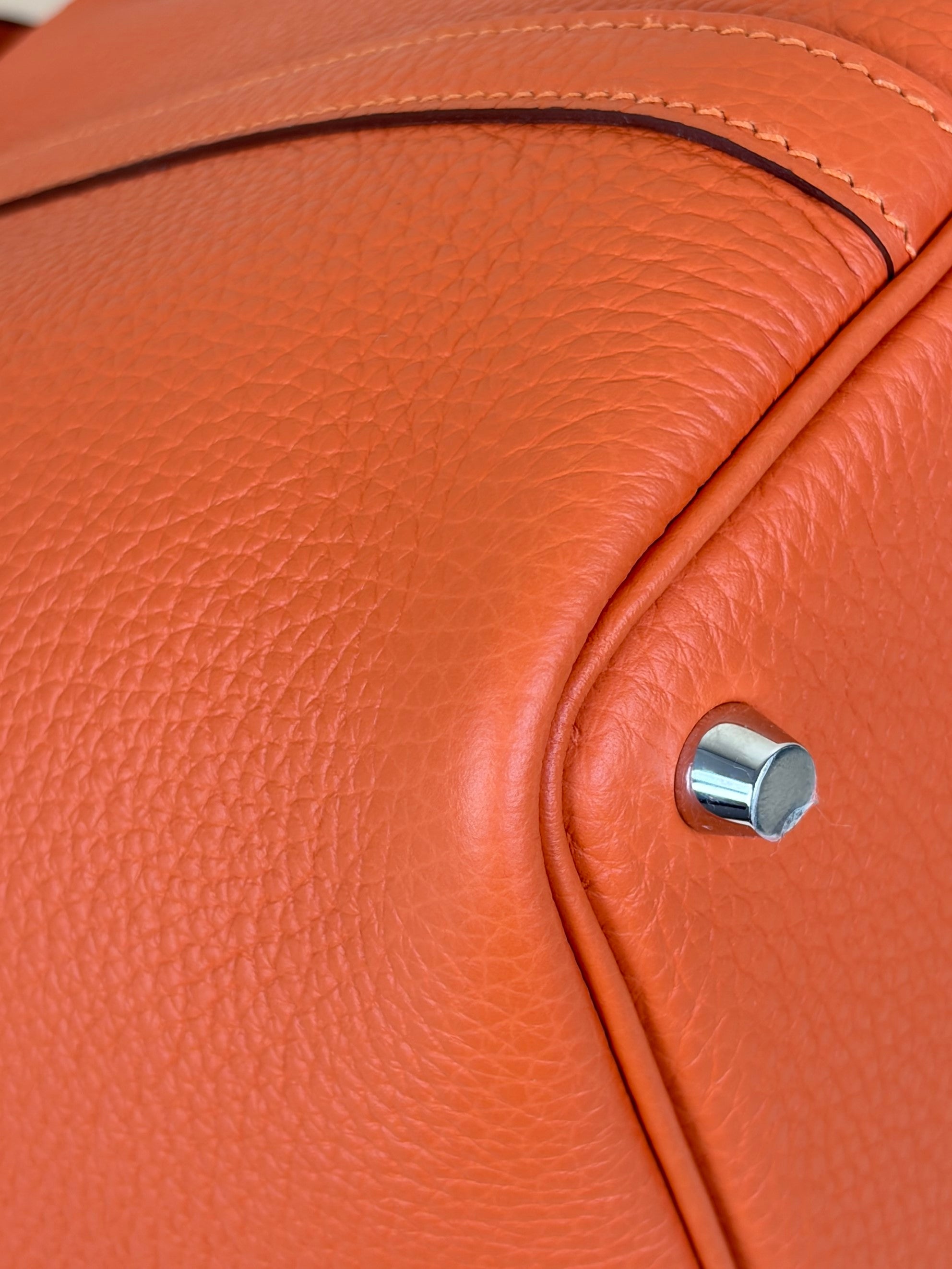 Hermes Orange Poppy Picotin Lock 18 Bag