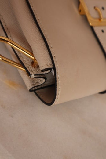 Burberry Beige Buckle Crossbody Bag