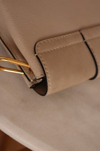 Burberry Beige Buckle Crossbody Bag