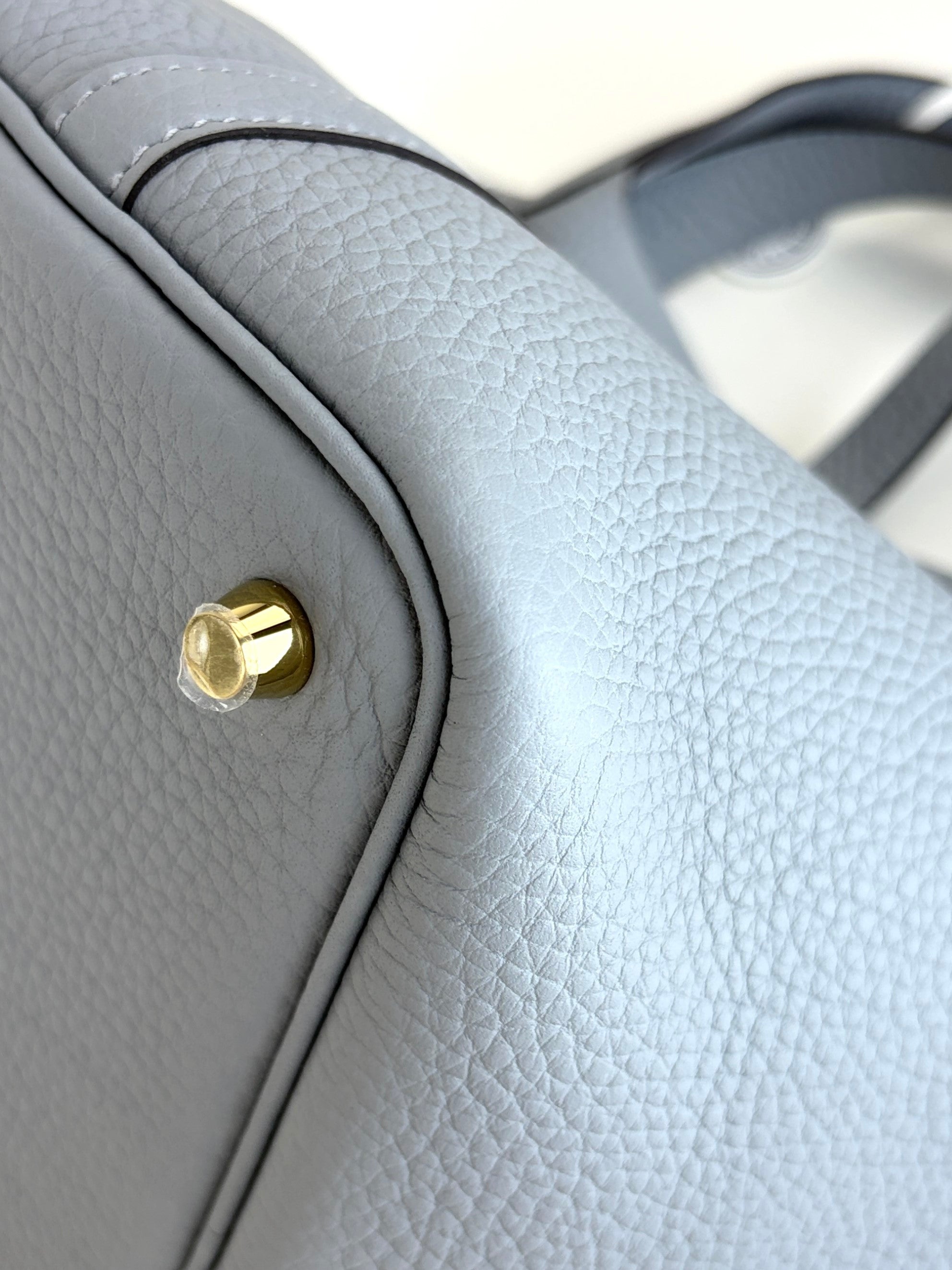 Hermes gris pant tin Tauillon Clemence picoting lock 18 bag