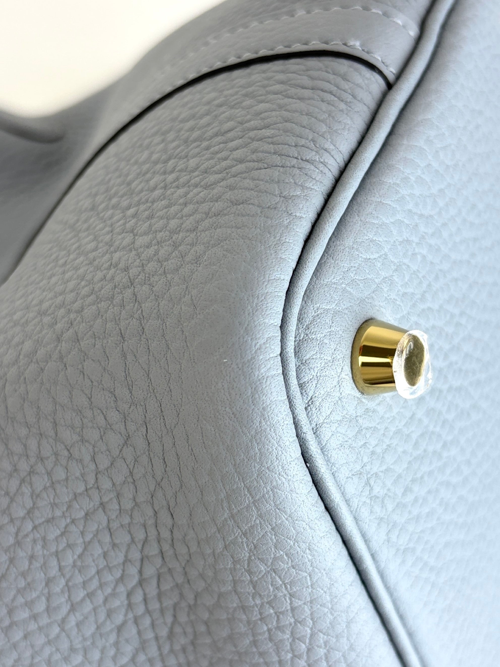 Hermes gris pant tin Tauillon Clemence picoting lock 18 bag
