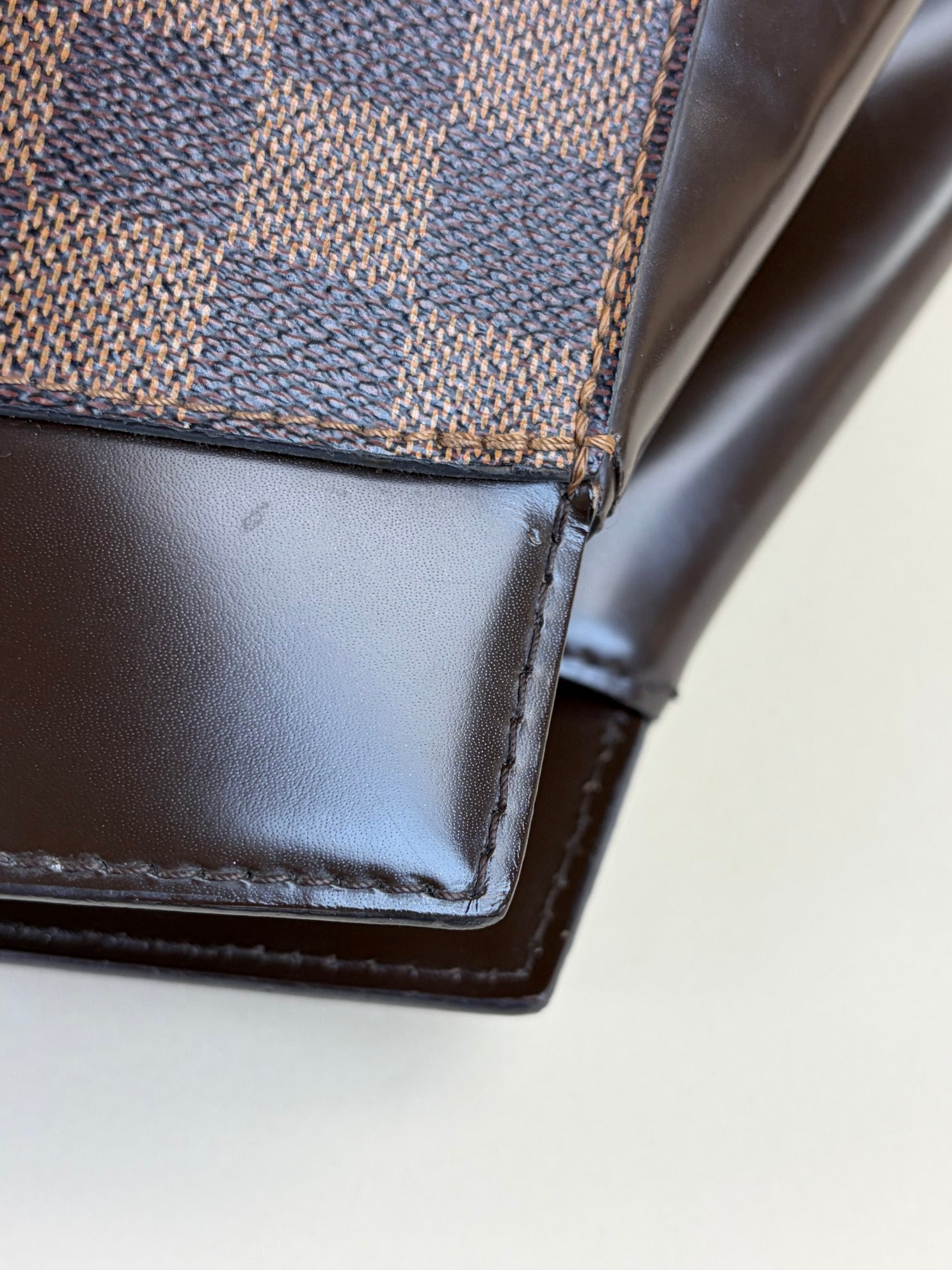 Louis Vuitton Damier Ebene Rivoli  MM Bag with Strap