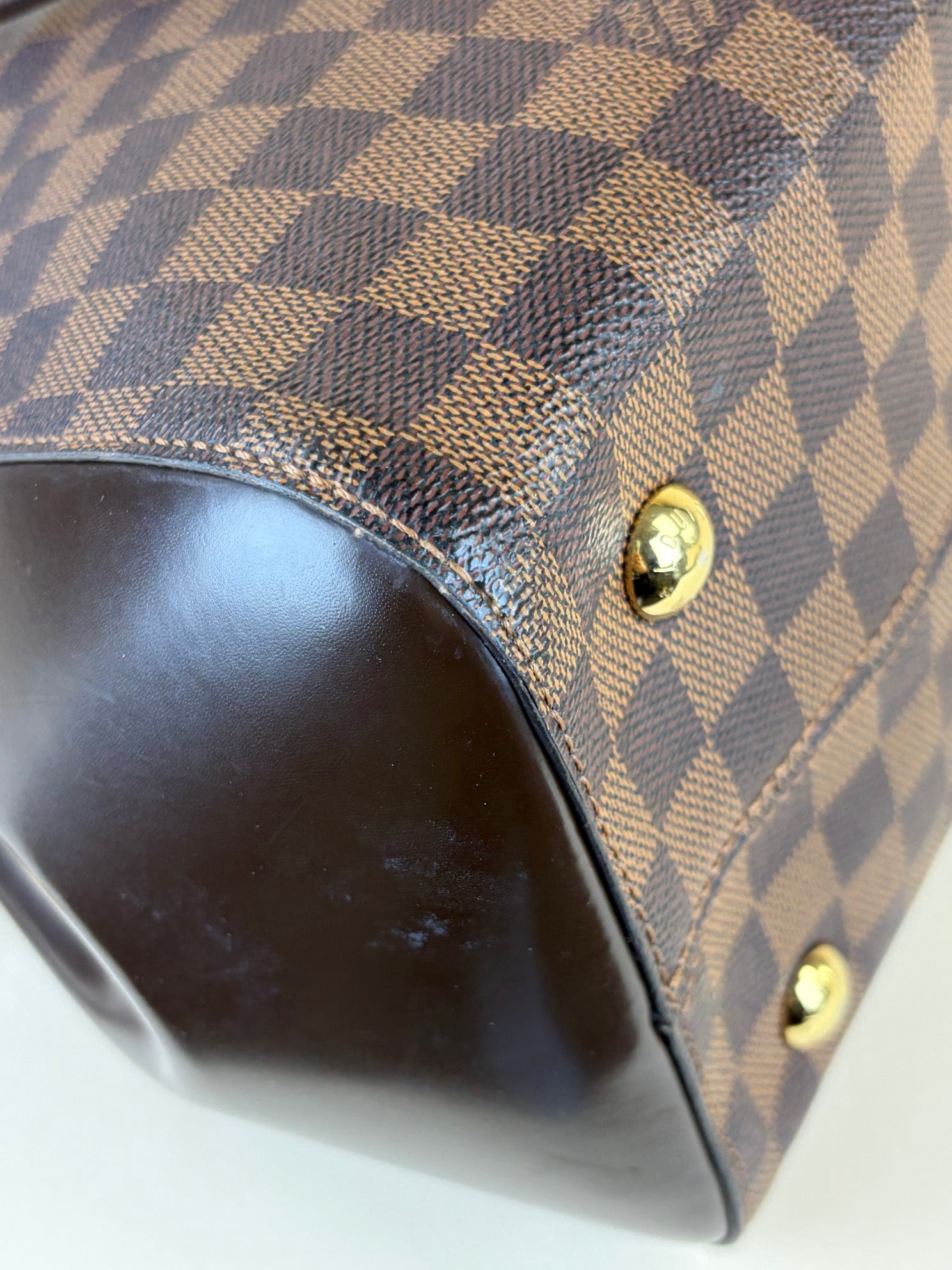 Louis Vuitton Damier Ebene Rivoli  MM Bag with Strap
