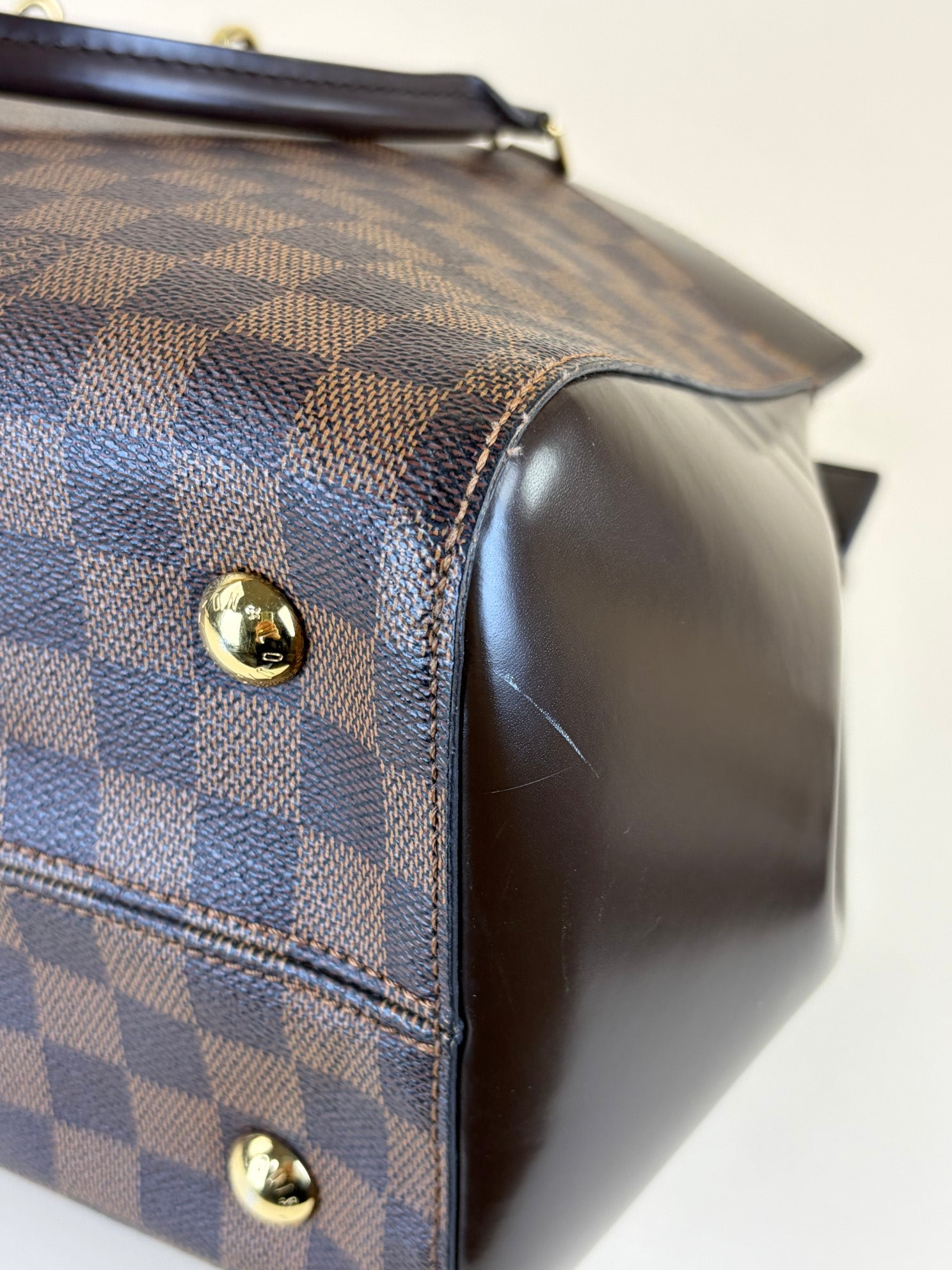 Louis Vuitton Damier Ebene Rivoli  MM Bag with Strap